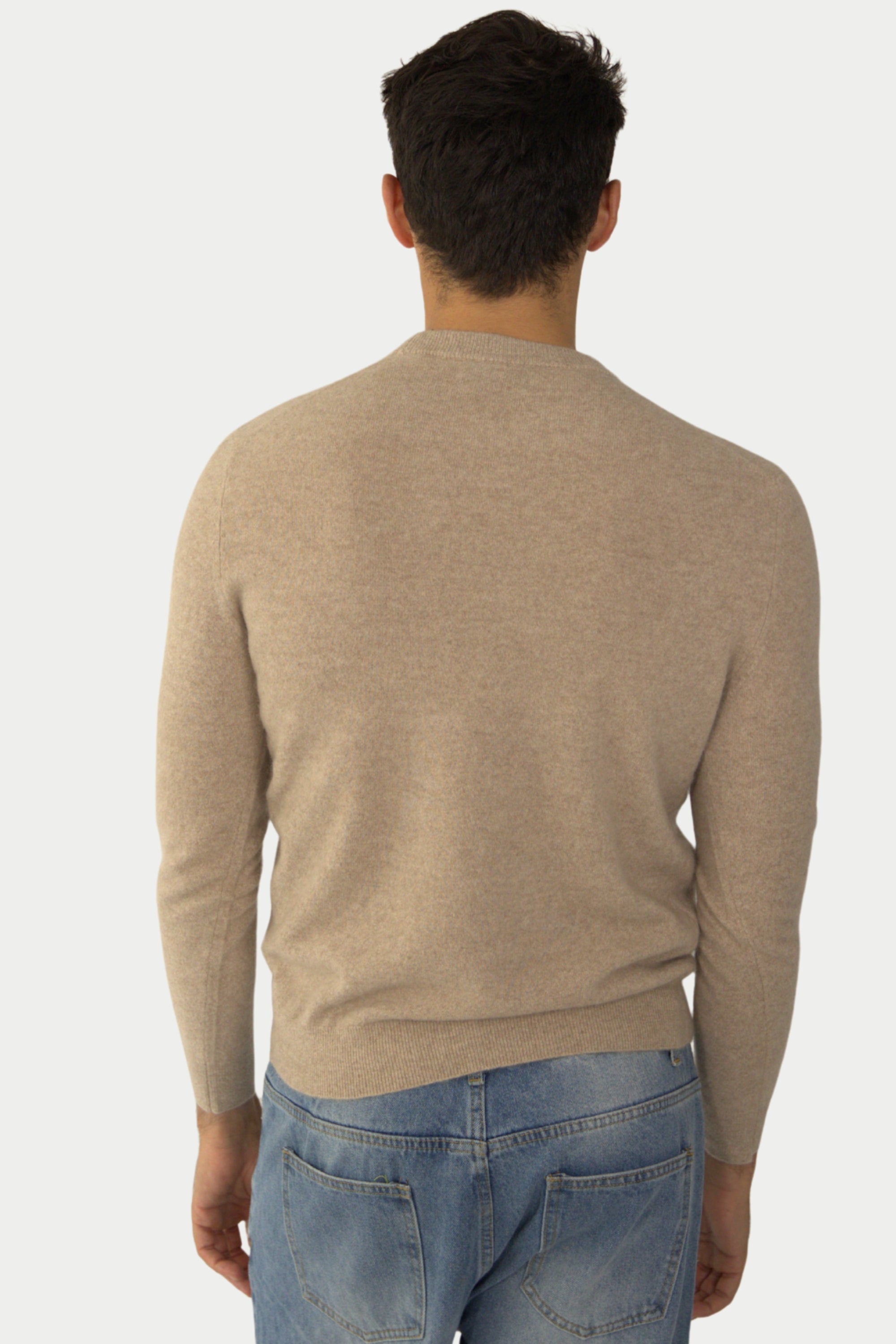 Daily 100% Cashmere Men's Crew Neck Sweater - SOLOVA MOVE