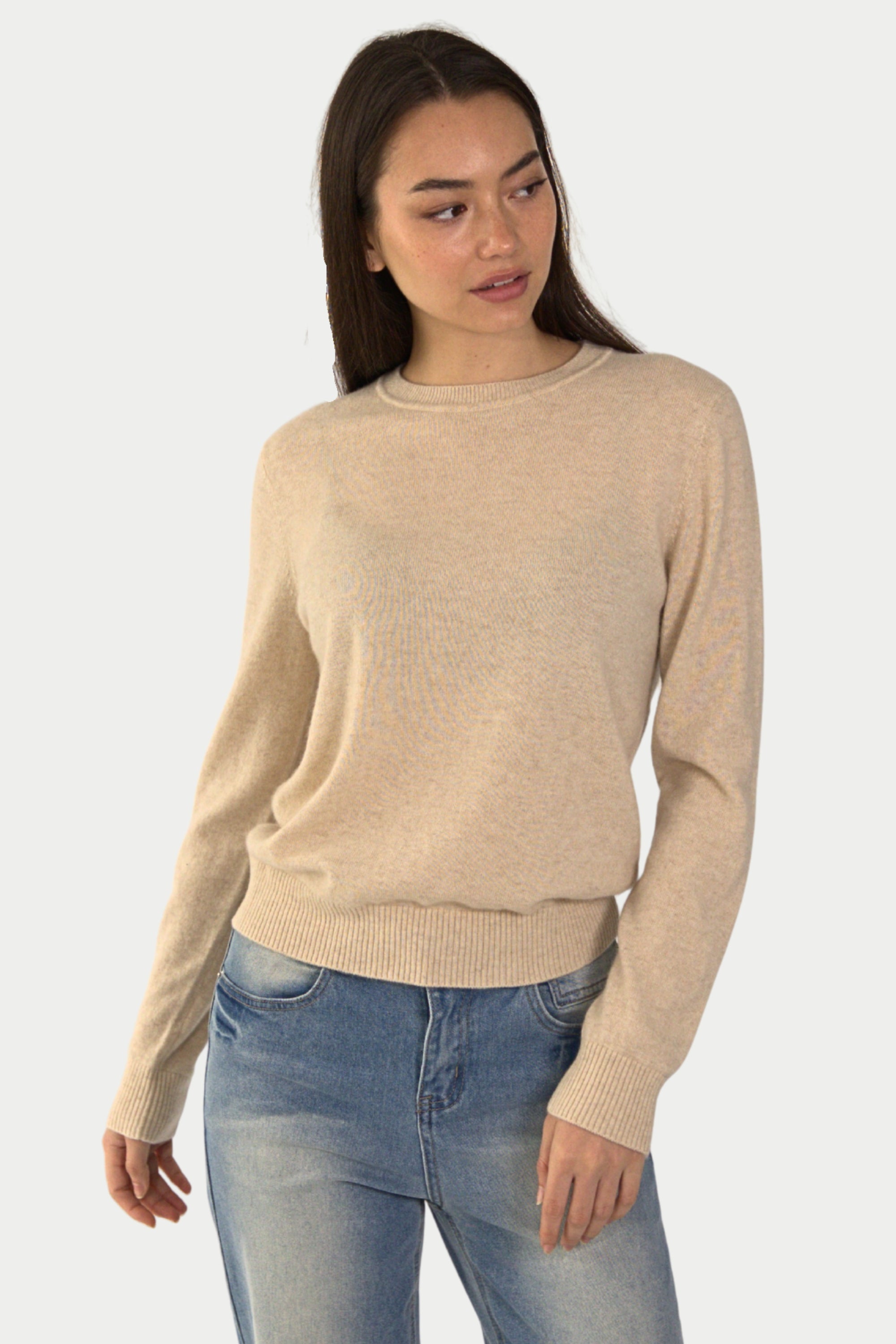 Daily 100% Cashmere Women's Crew Neck Sweater - SOLOVA MOVE