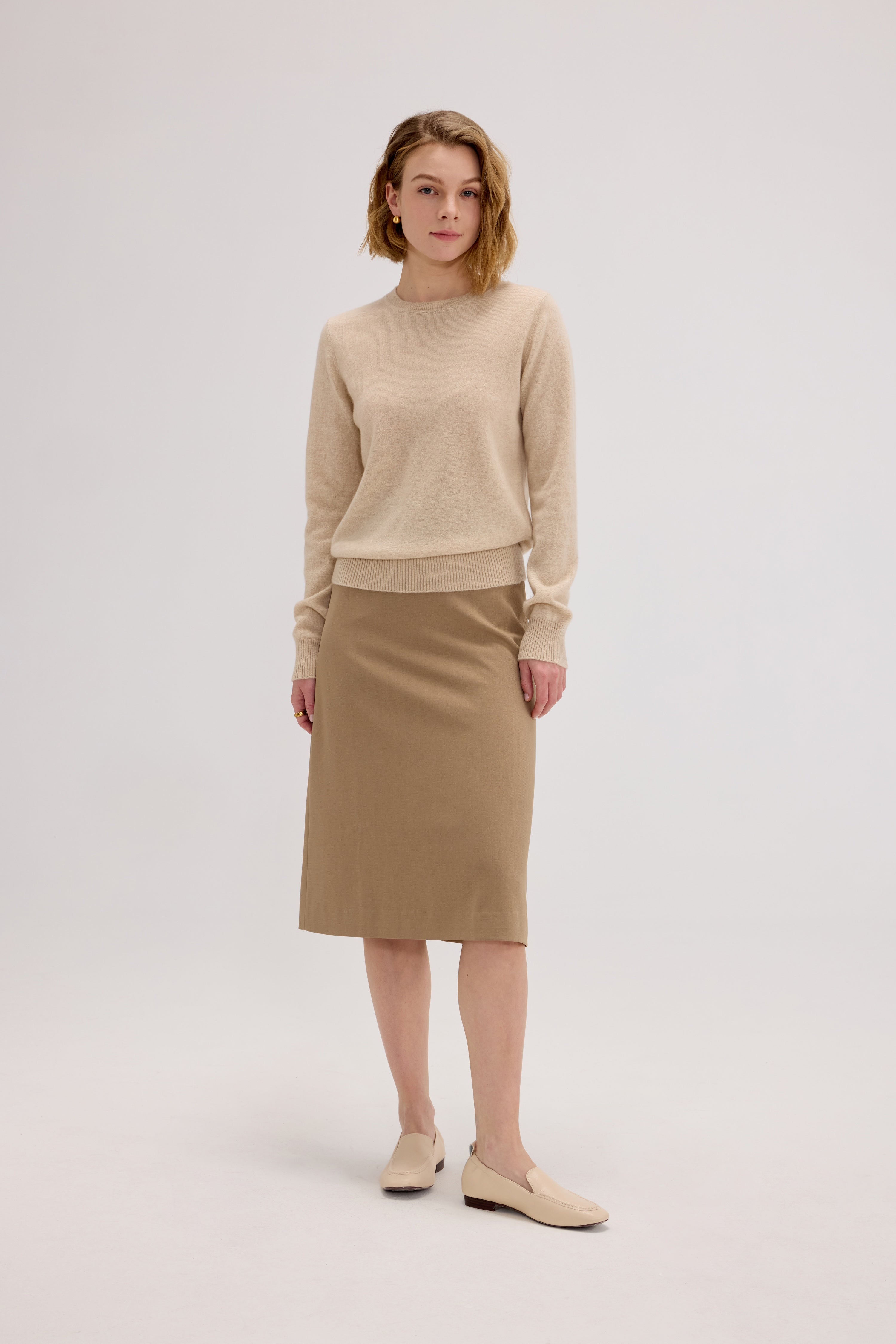 Daily 100% Cashmere Women's Crew Neck Sweater - SOLOVA MOVE