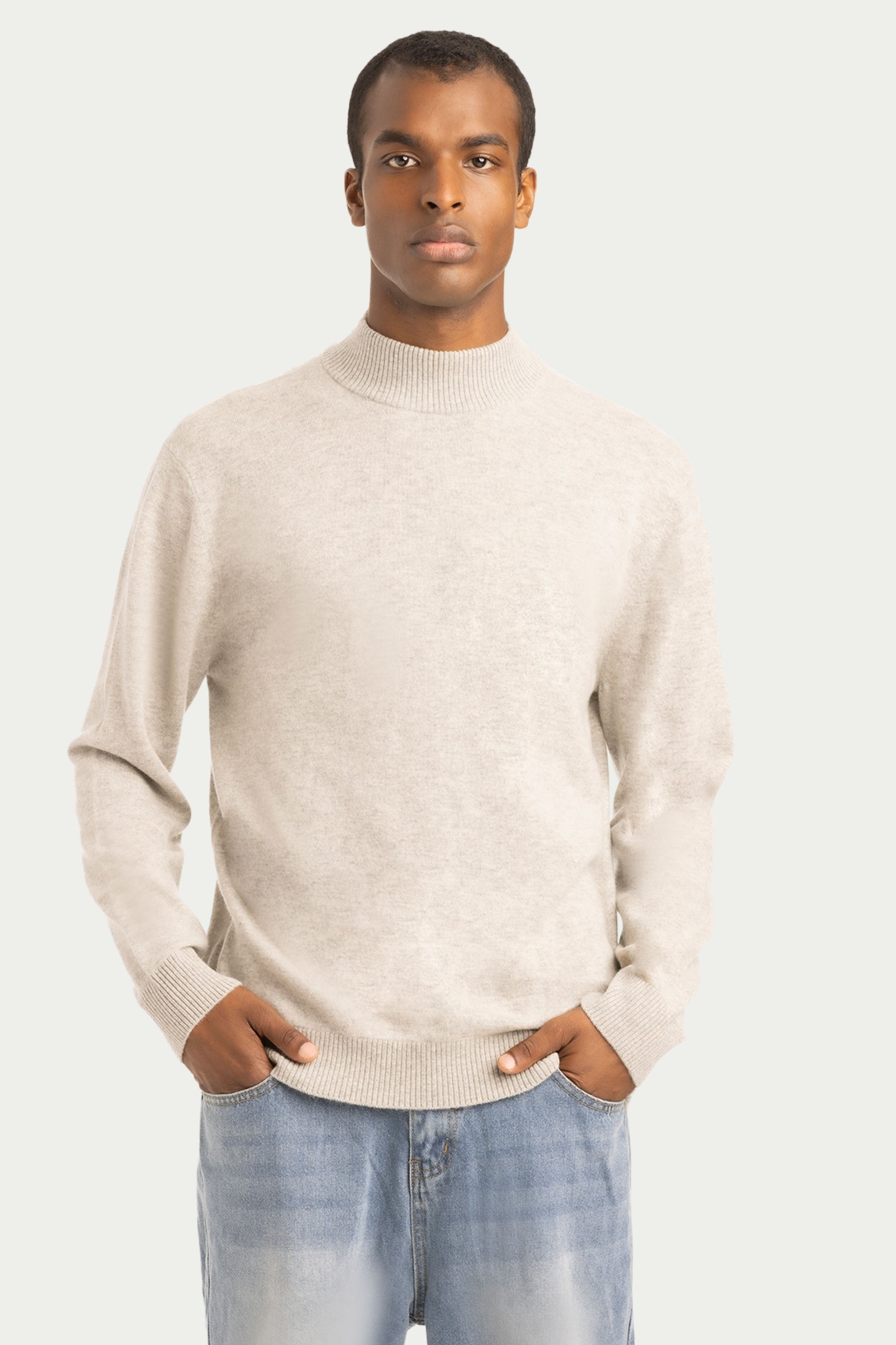 Daily Men's Mock Neck Sweater - SOLOVA MOVE