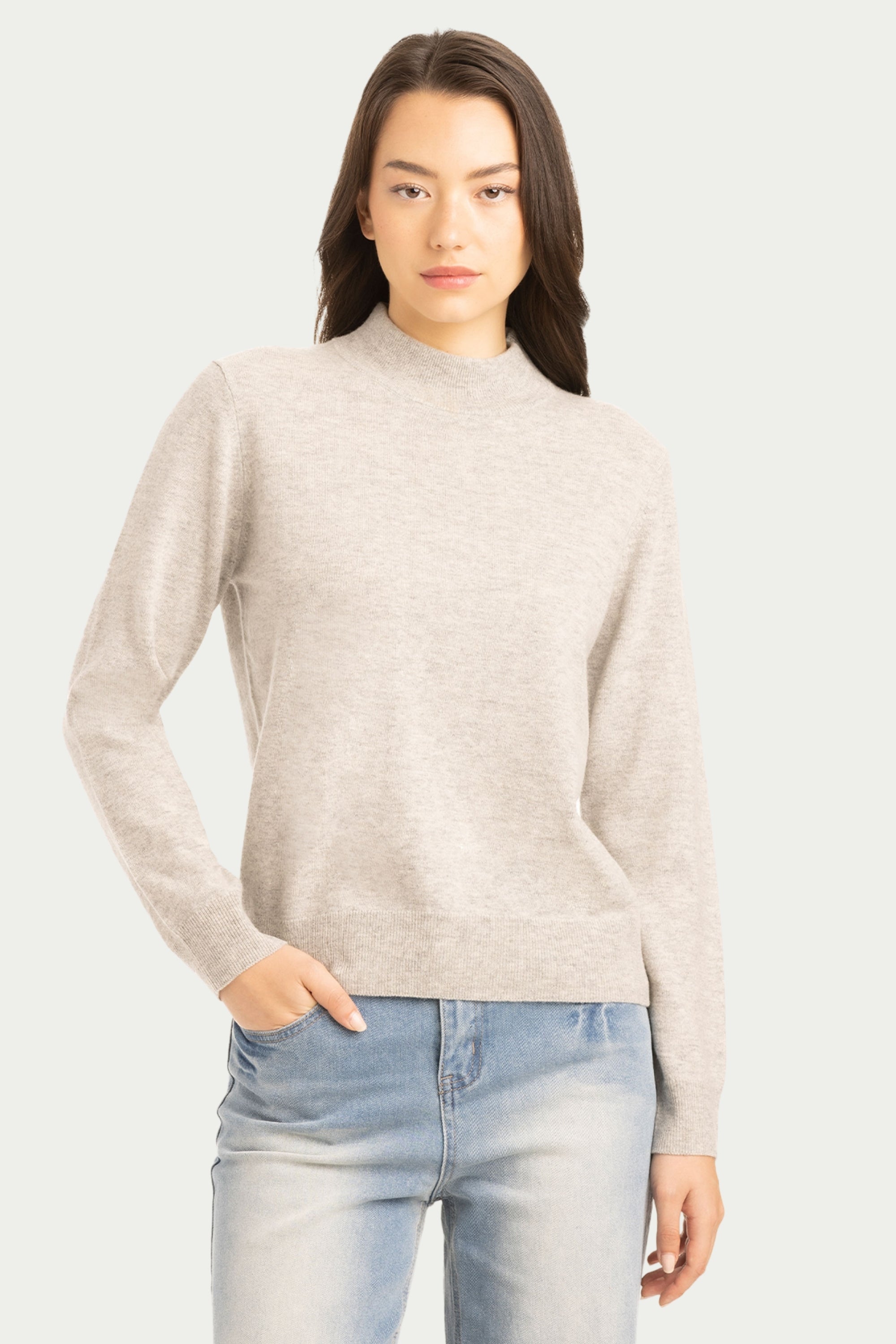 Daily Women's Mock Neck Sweater - SOLOVA MOVE