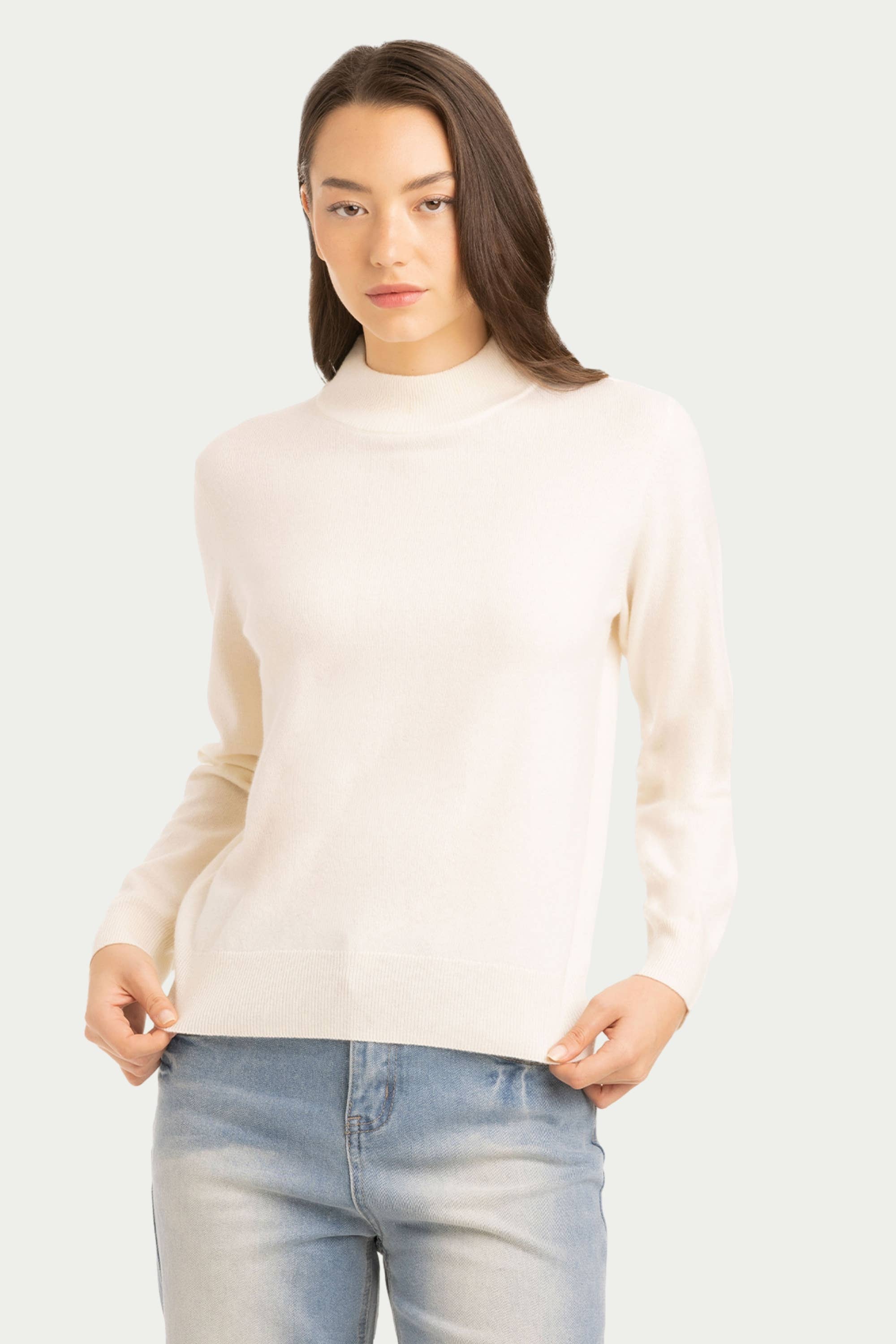 Daily Women's Mock Neck Sweater - SOLOVA MOVE
