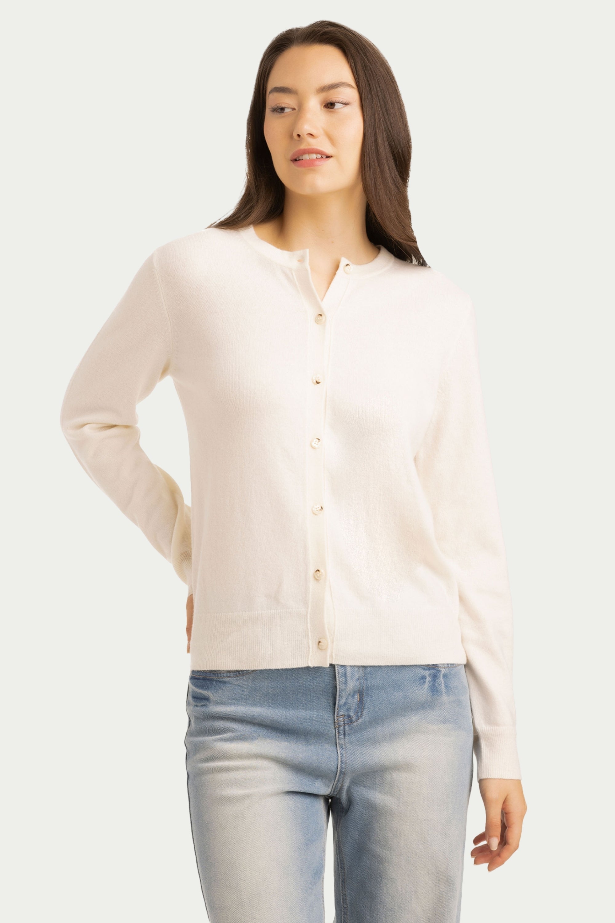 Daily Women's Crew Neck Cardigan - SOLOVA MOVE