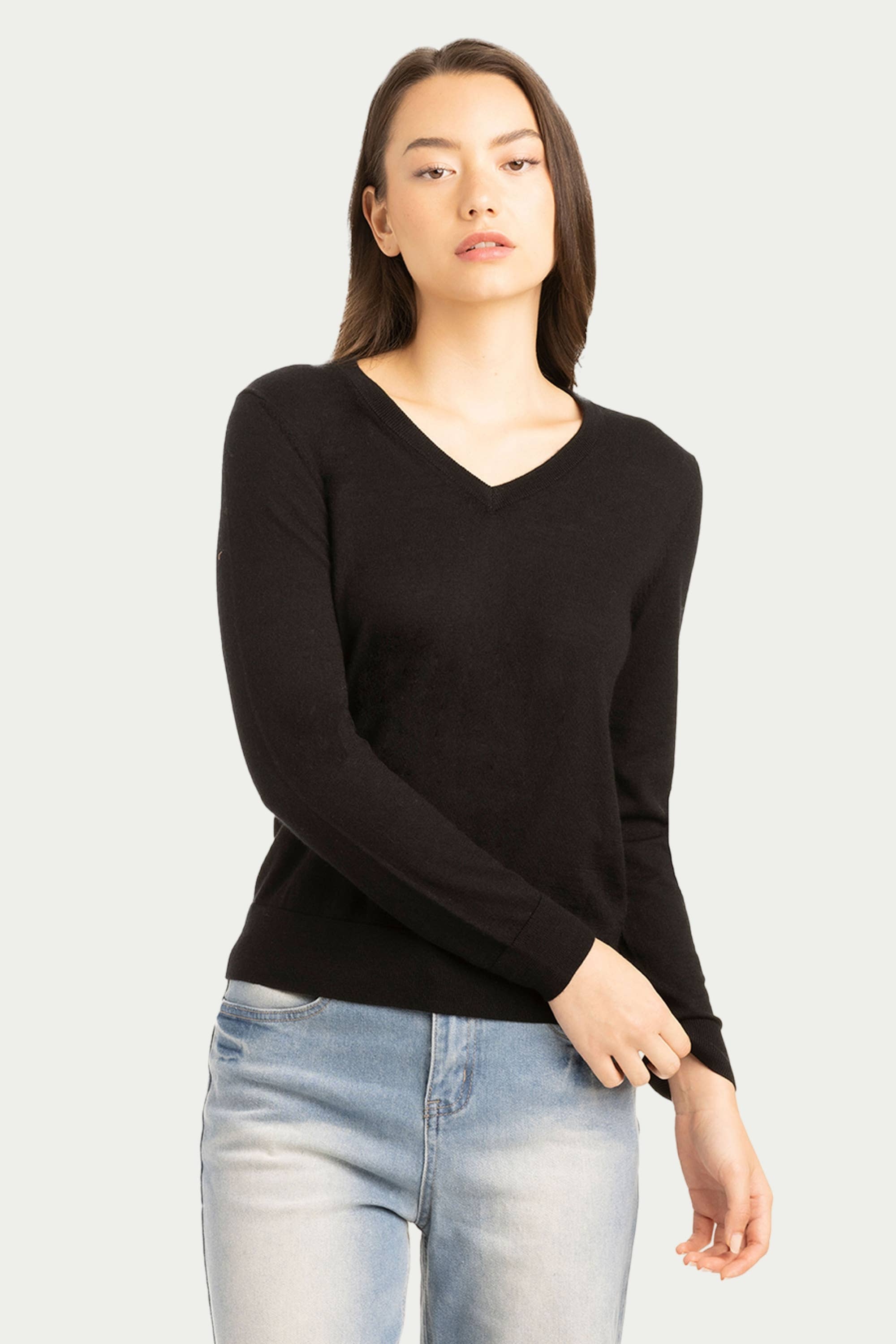 Daily Women's V Neck Sweater - SOLOVA MOVE