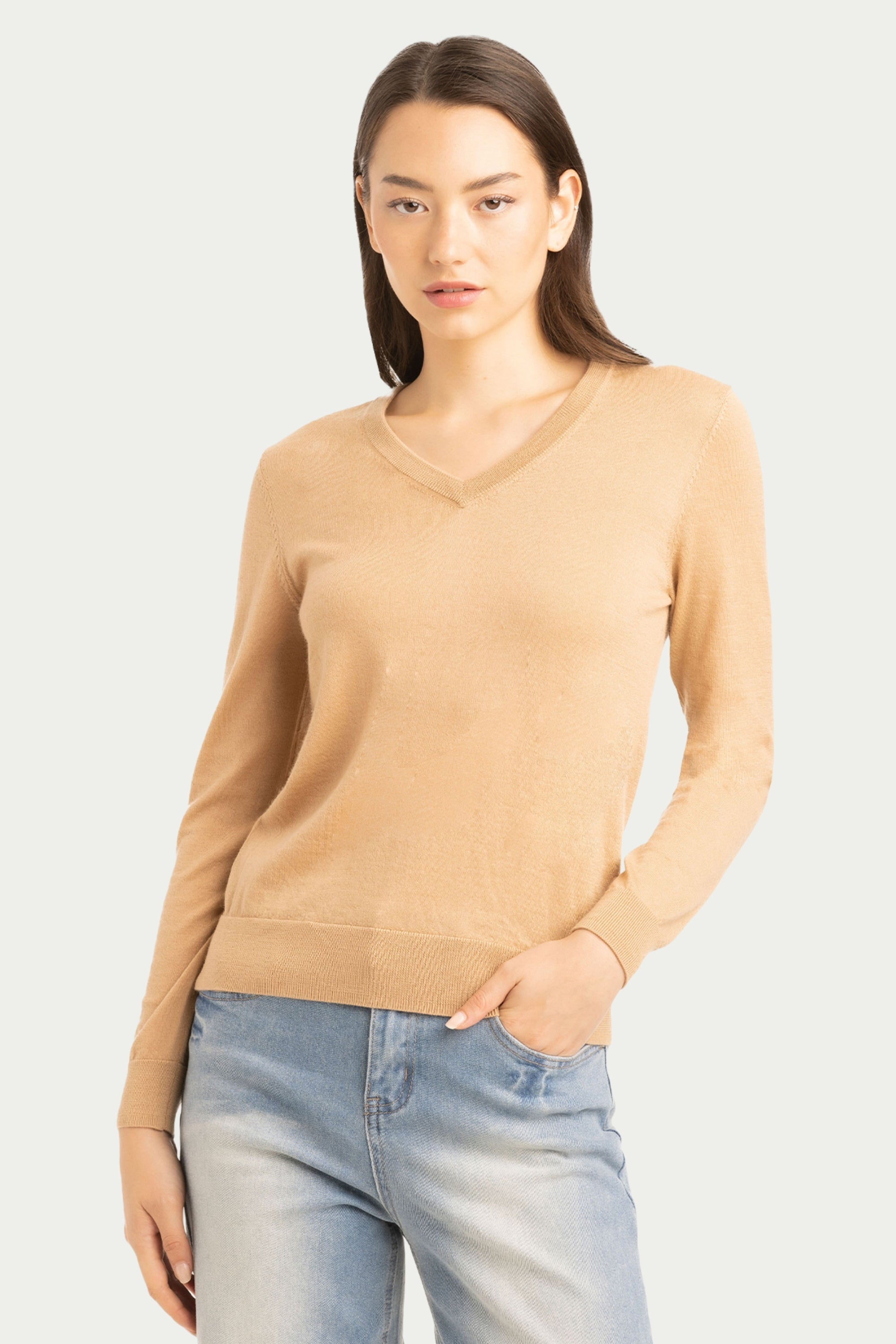 Daily Women's V Neck Sweater - SOLOVA MOVE