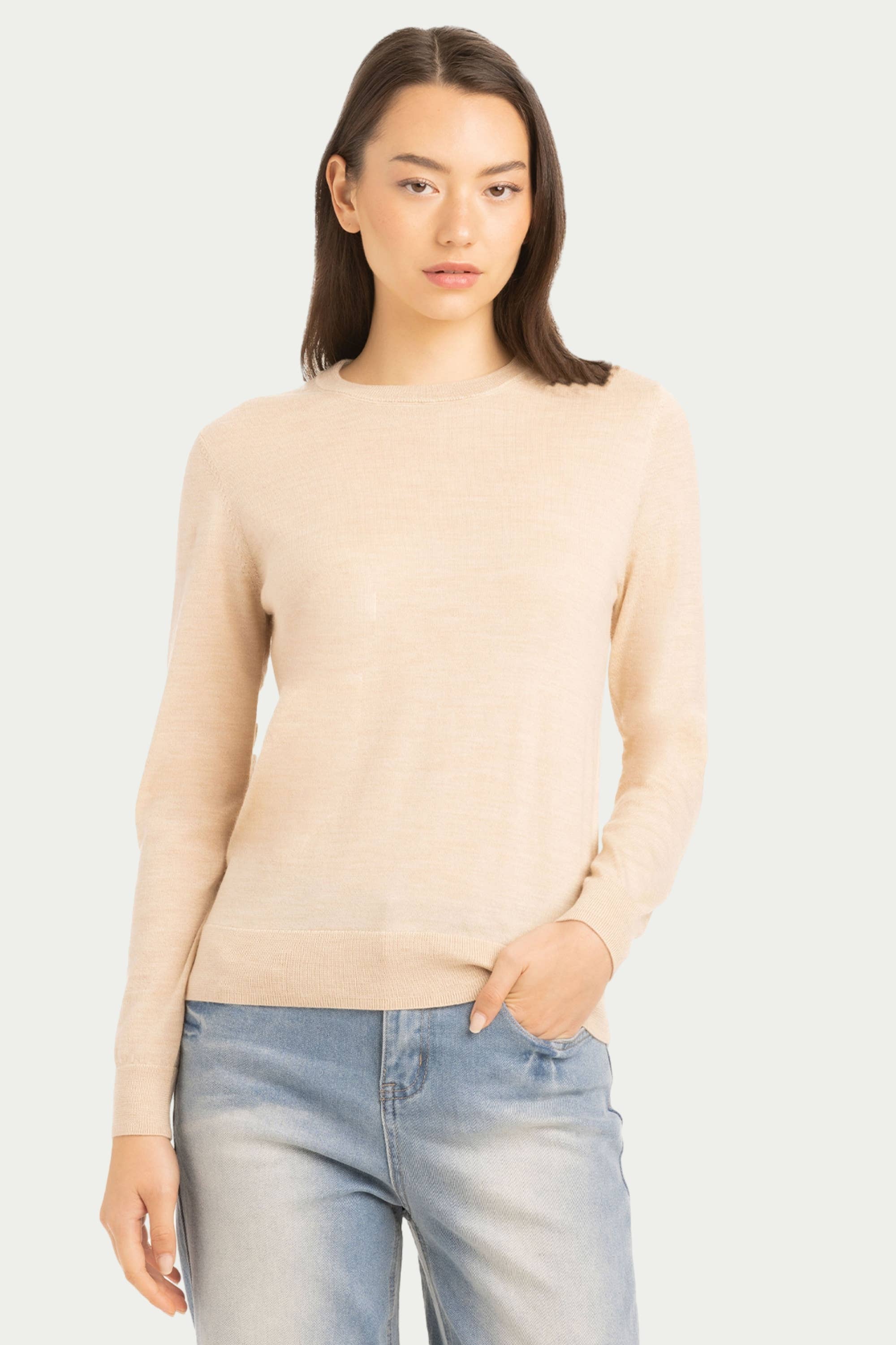 Daily Women's Crew Neck Sweater - SOLOVA MOVE
