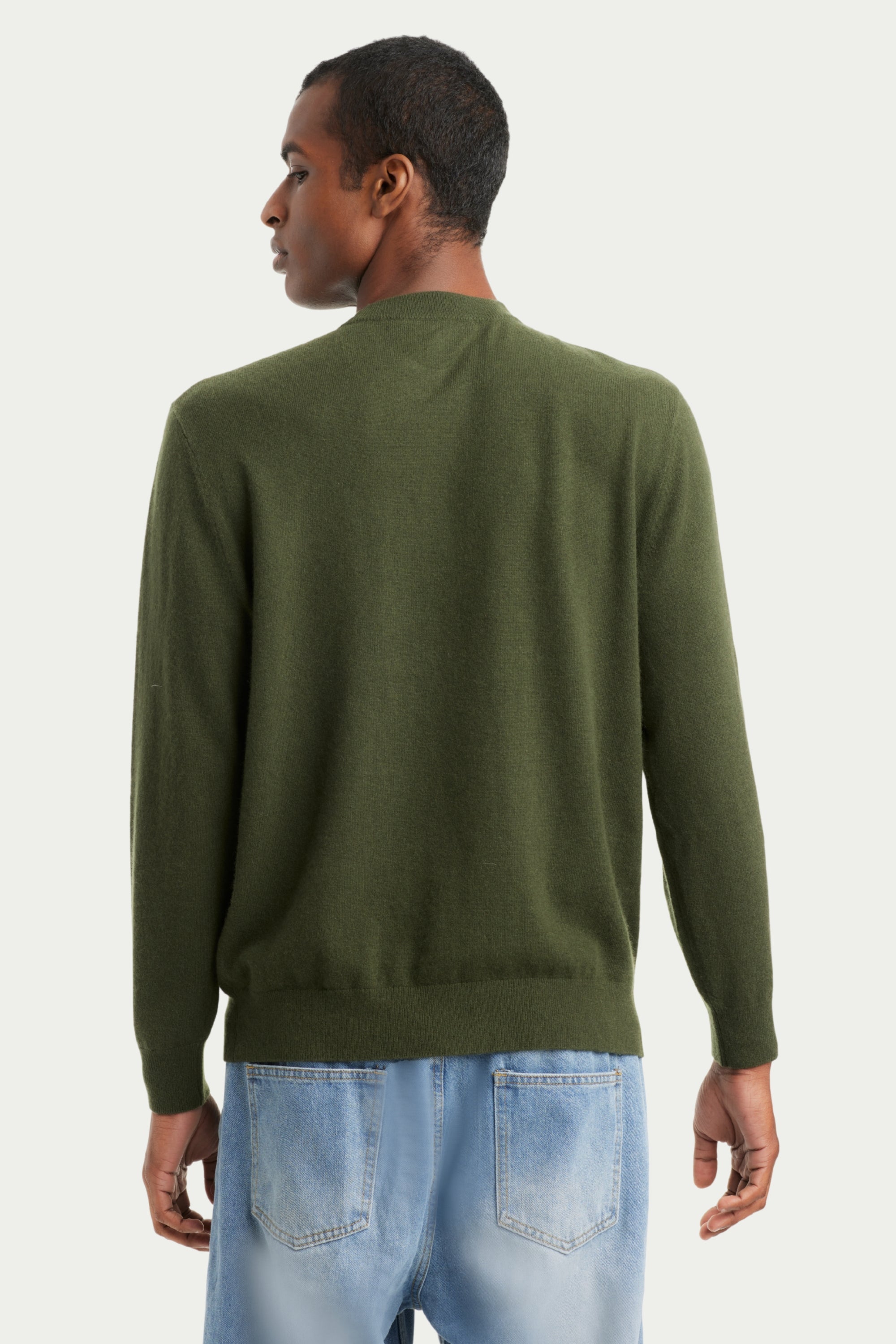 Men's Cashmere Crew Neck Sweater - SOLOVA MOVE