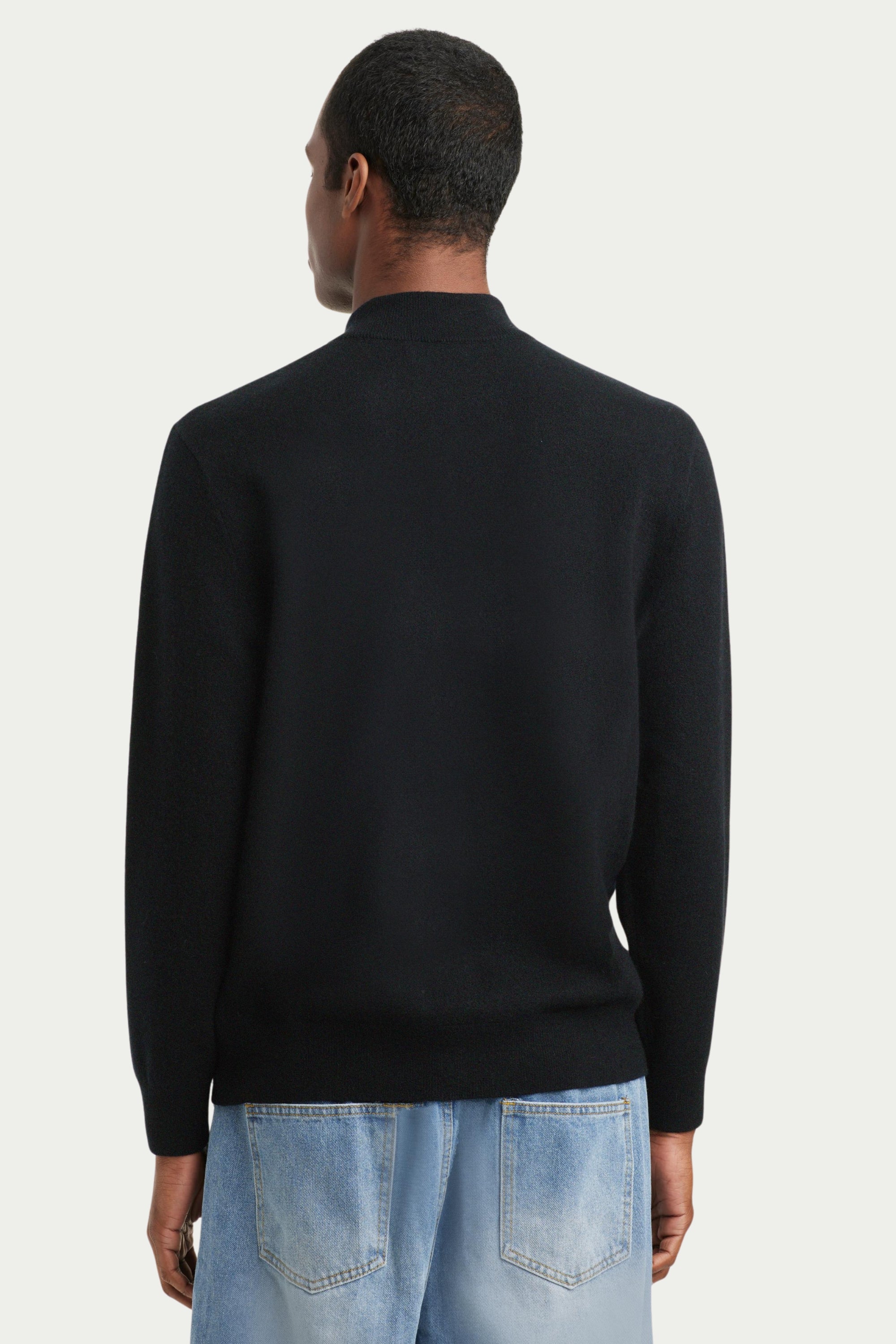 Men's Long Sleeve Cashmere Blend Polo Sweater - SOLOVA MOVE