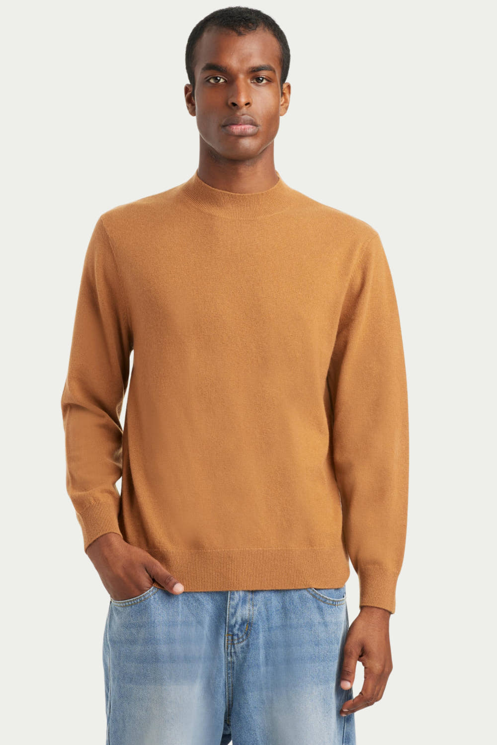 Men's Cashmere Crew Neck Sweater - SOLOVA MOVE