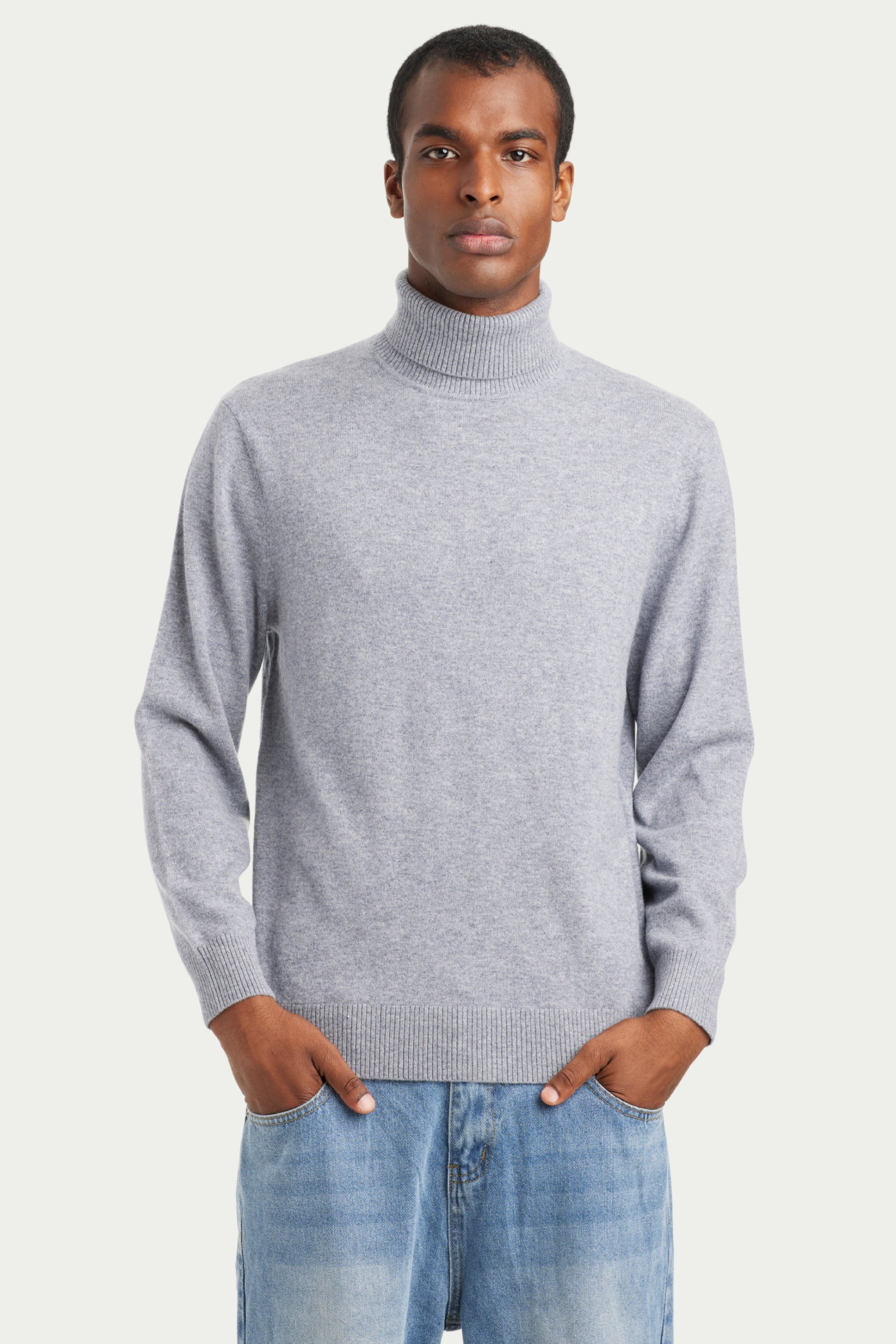 Men's Cashmere Turtle Neck Sweater - SOLOVA MOVE