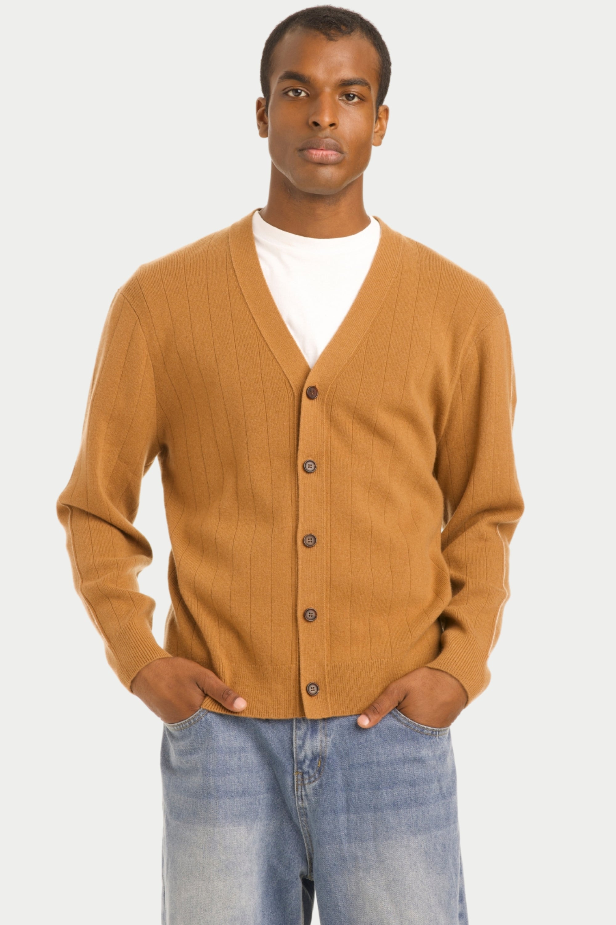 Men's Button Down Cashmere Cardigan - SOLOVA MOVE