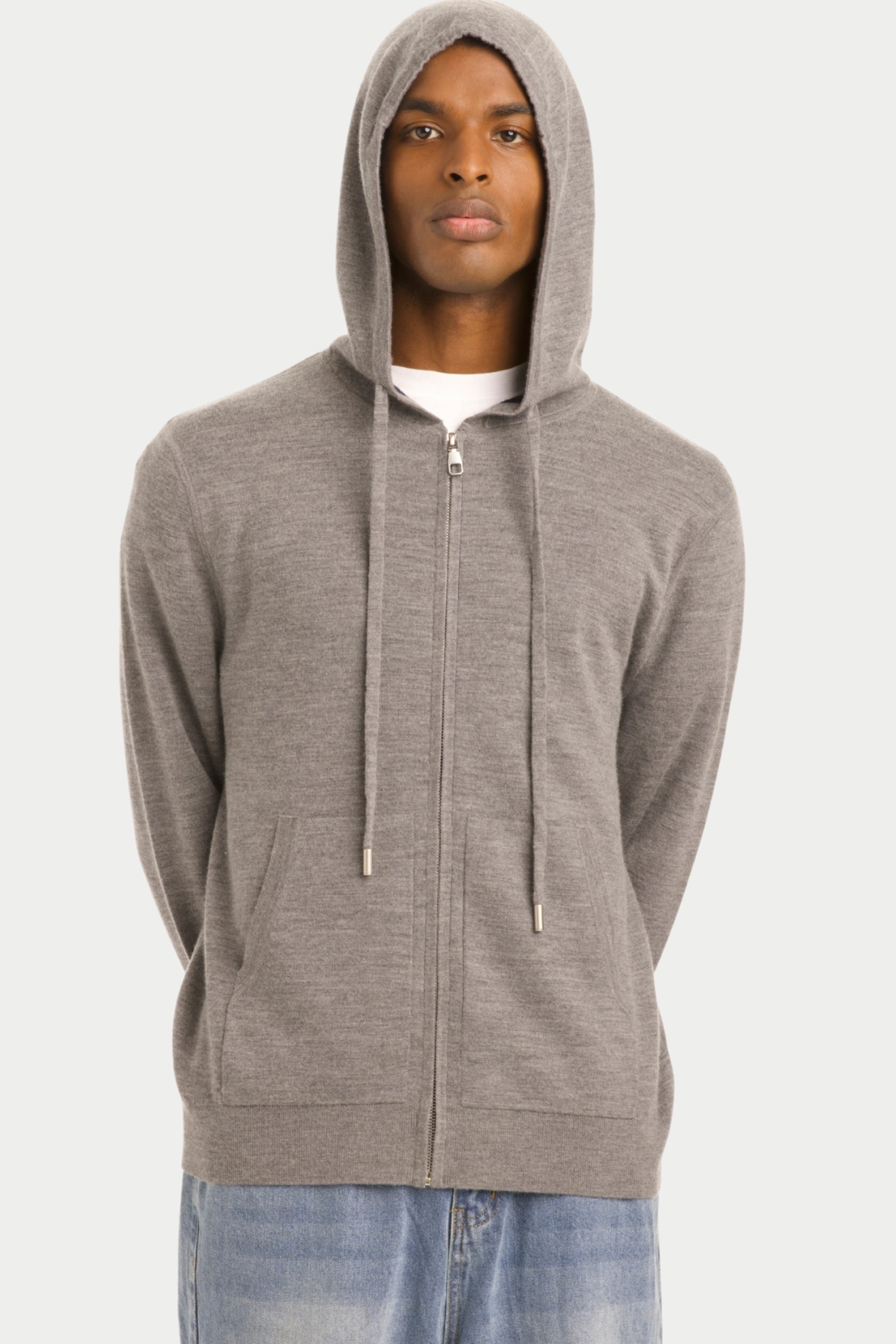 Men's Wool-Cashmere Blend Hooded Jacket - SOLOVA MOVE