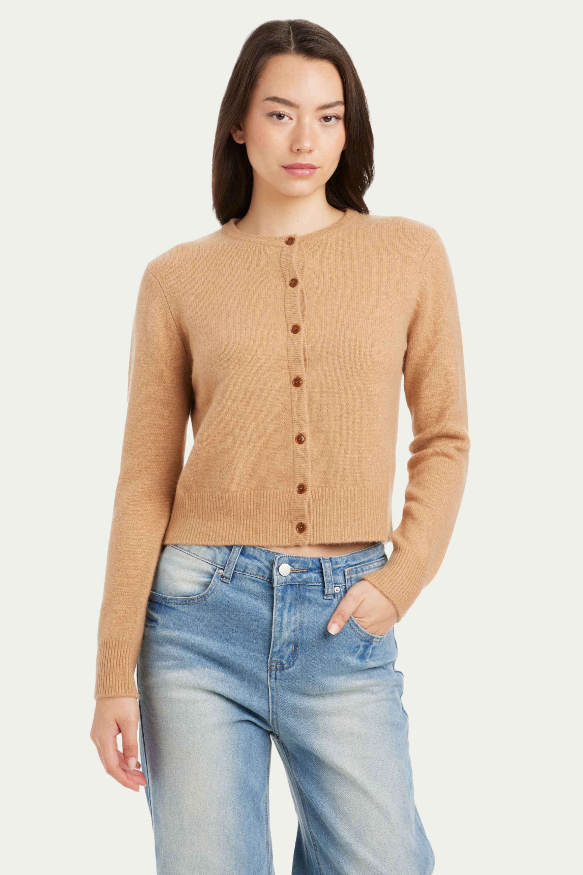 Helen Slim Sleeve Cashmere Cardigan - SOLOVA MOVE