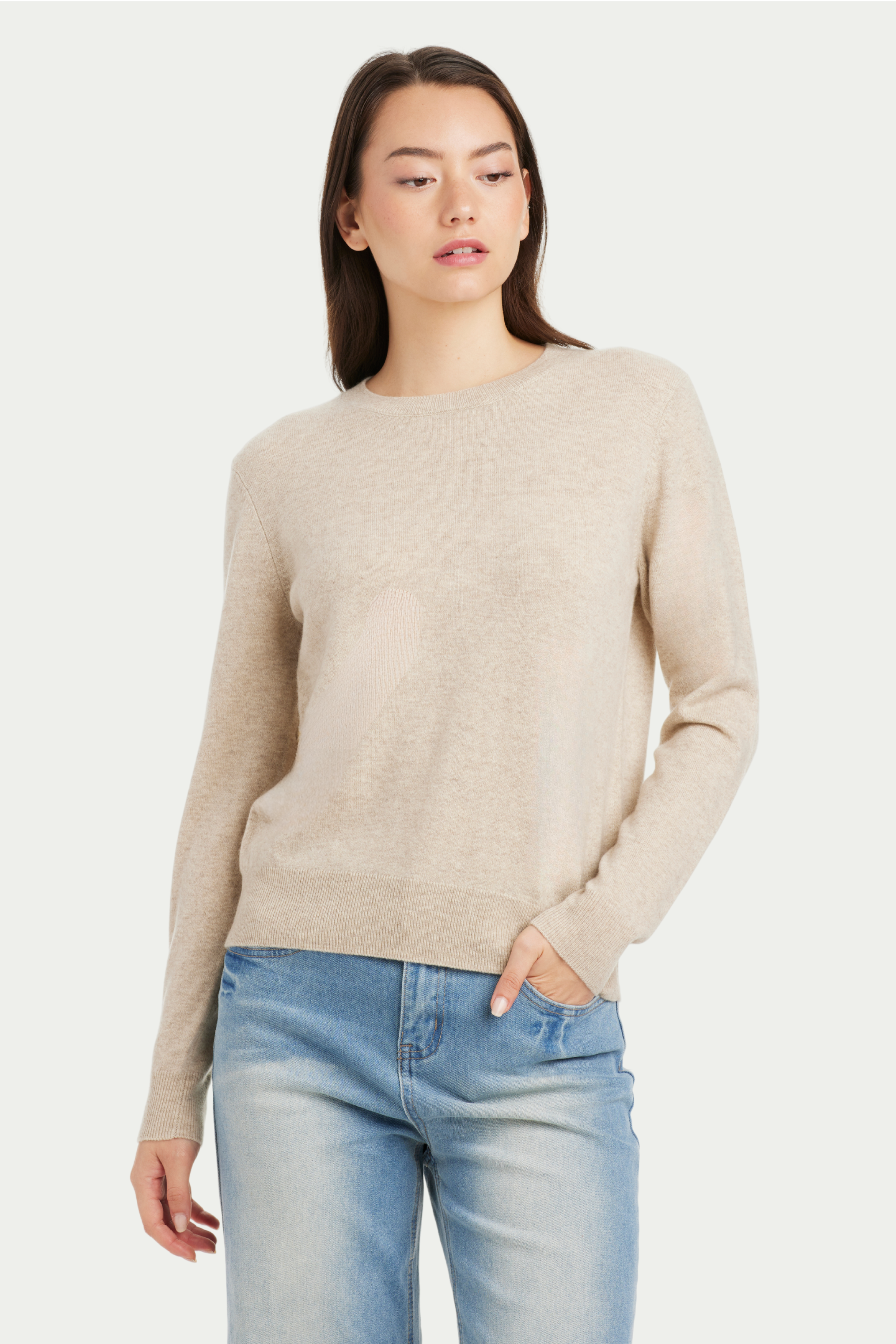 Julia Baby Cashmere Crew Neck Sweater - SOLOVA MOVE