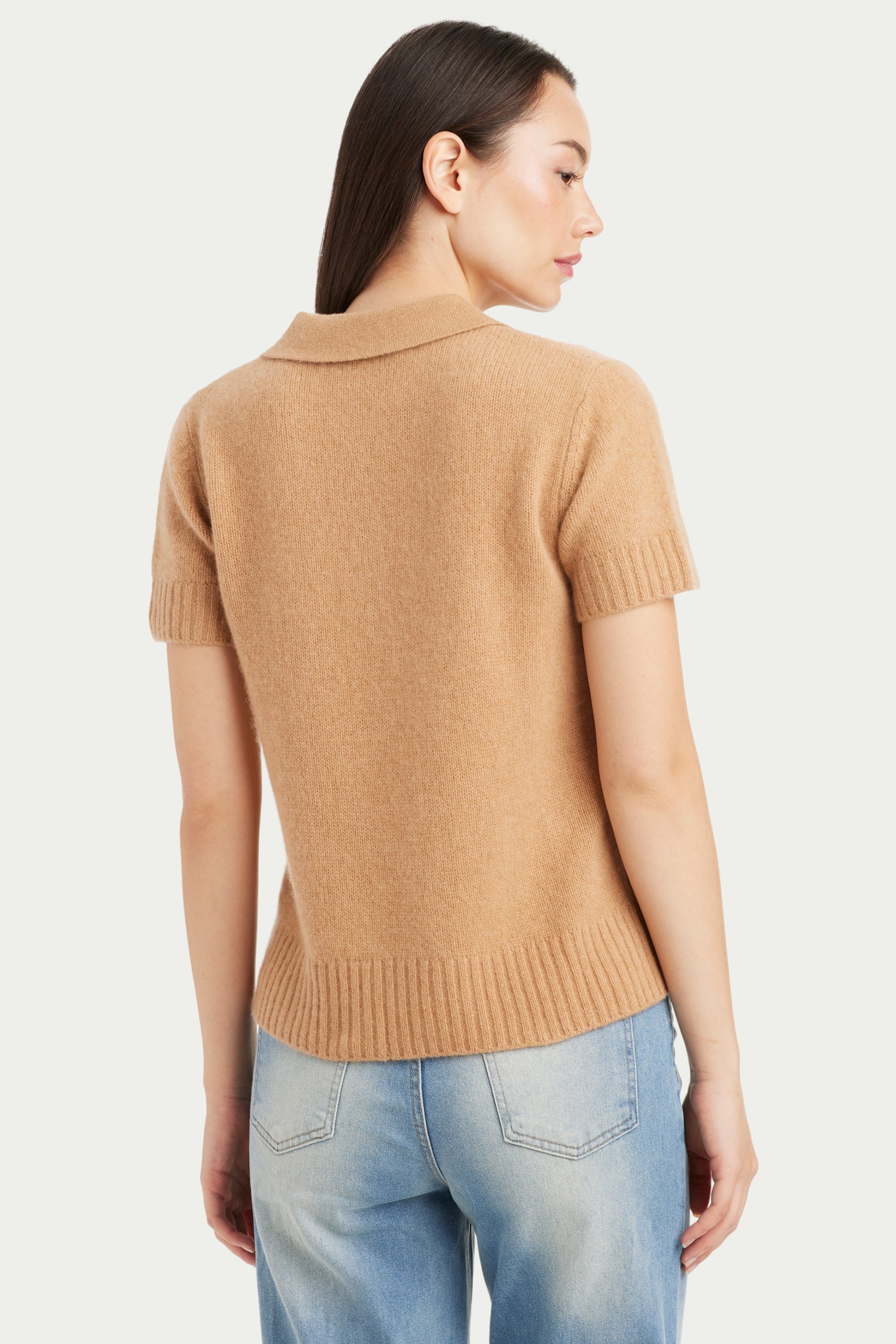 Gabby Cashmere Short Sleeve Polo - SOLOVA MOVE