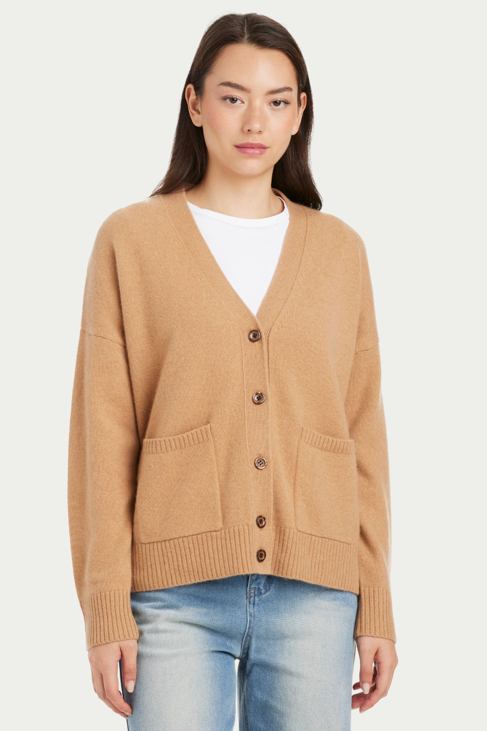 Sofie Cashmere Button Down Cardigan - SOLOVA MOVE