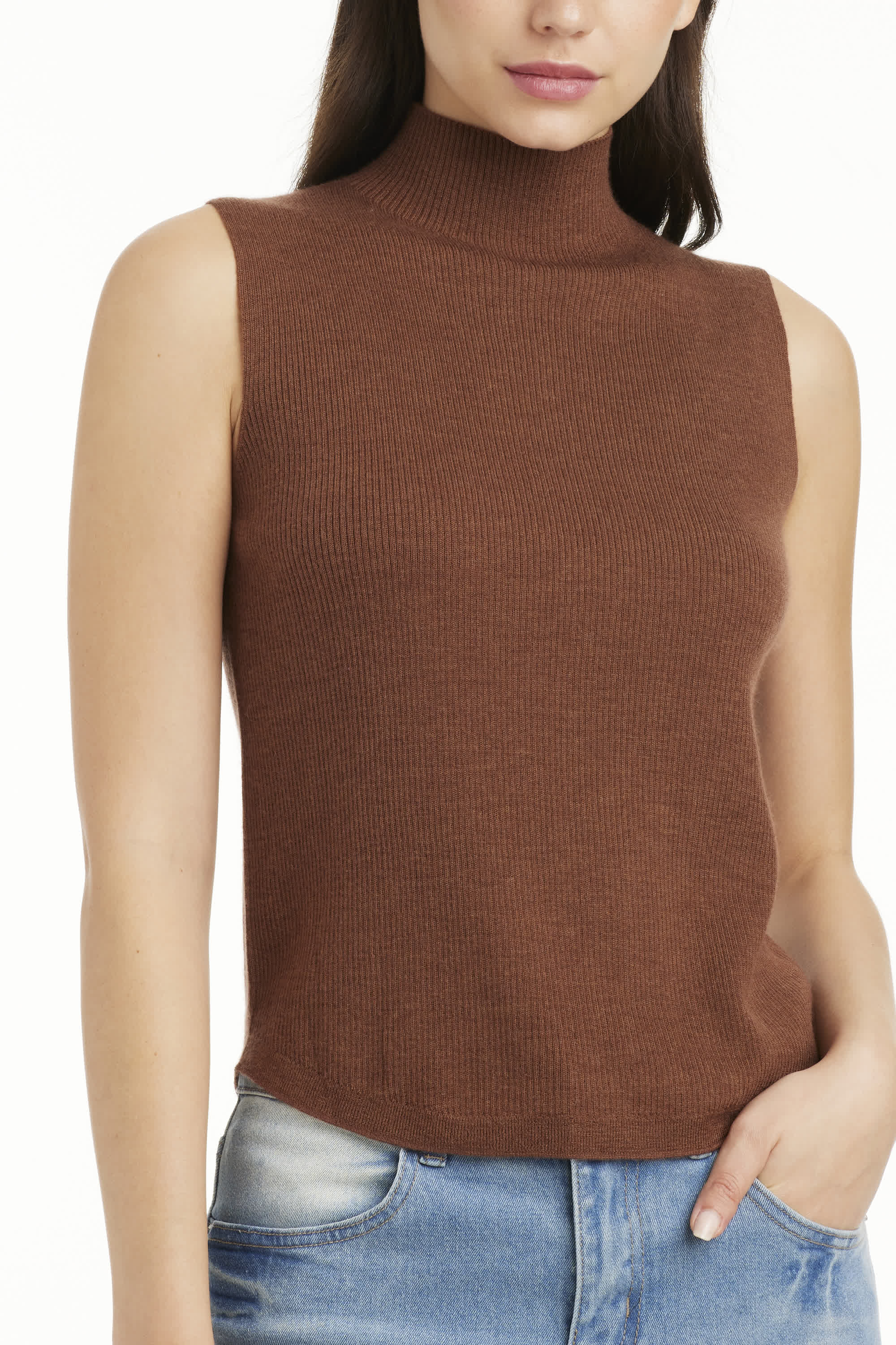 Gina Cashmere Blend Vest-Top
