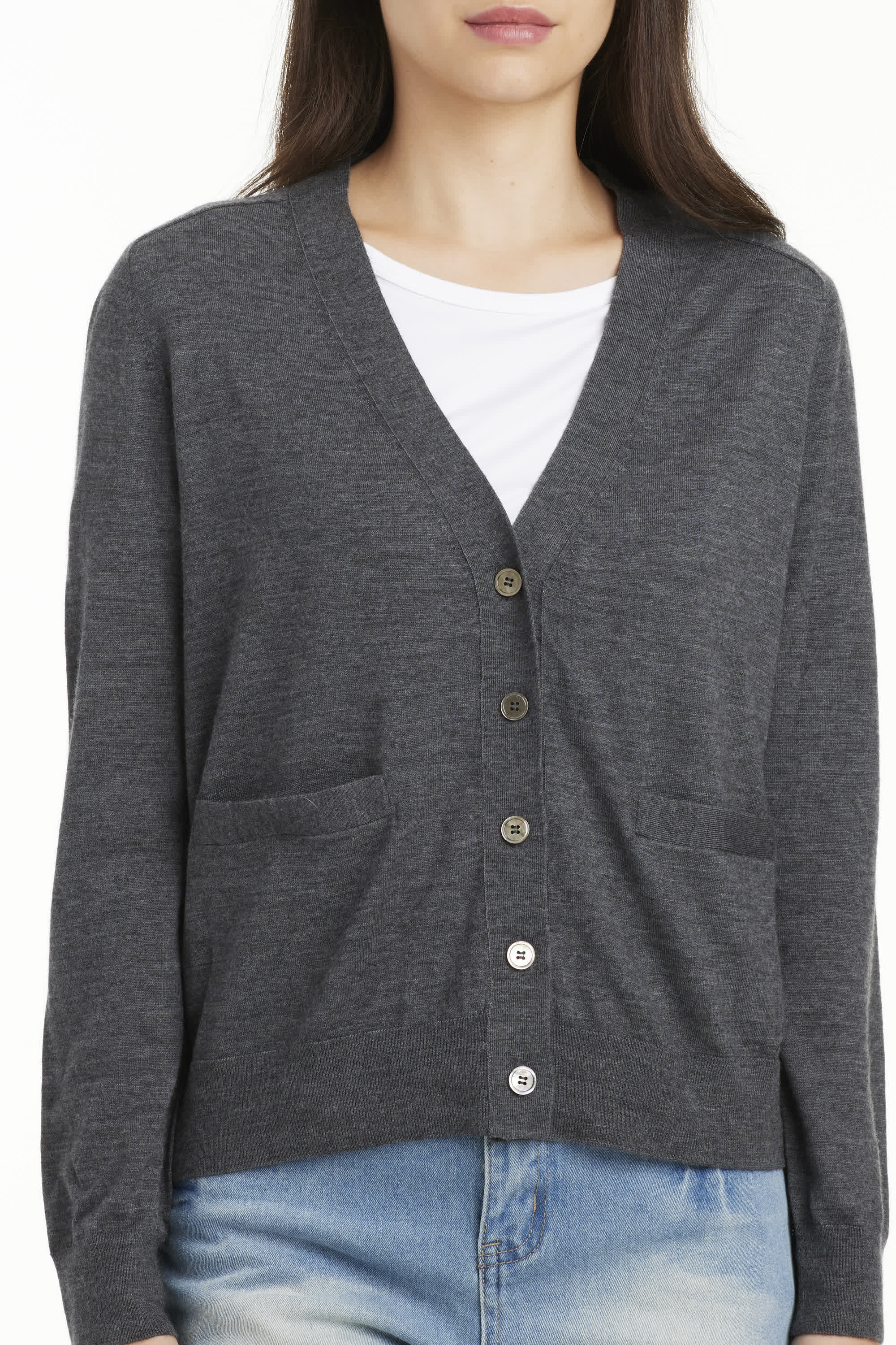 Lorna V Neck Pocket Front Cardigan