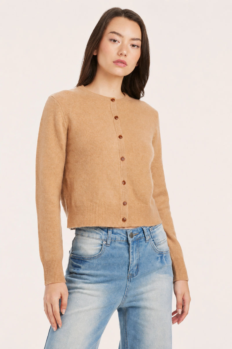 Helen Slim Sleeve Cashmere Cardigan