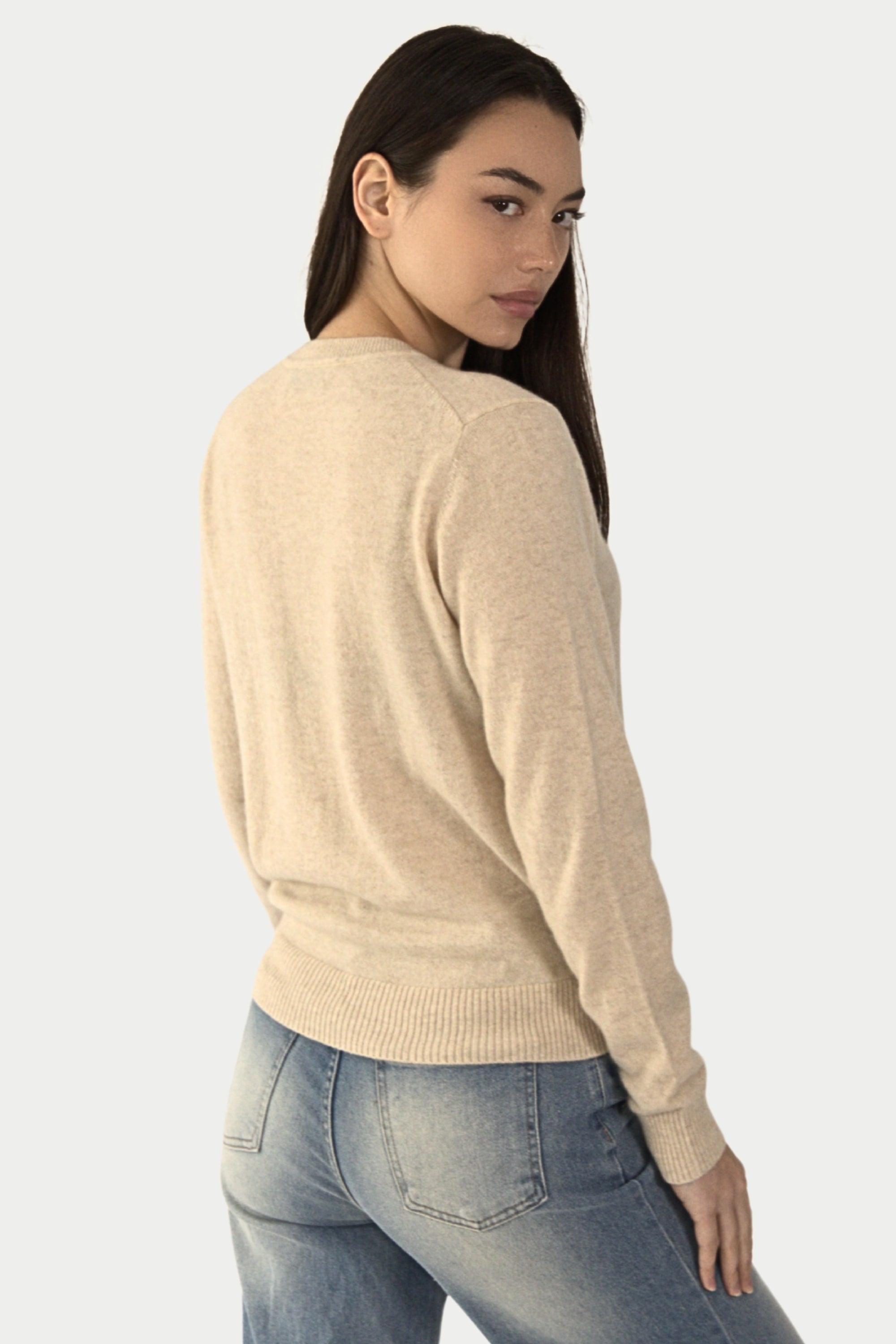 Daily 100% Cashmere Women's Crew Neck Sweater - SOLOVA MOVE