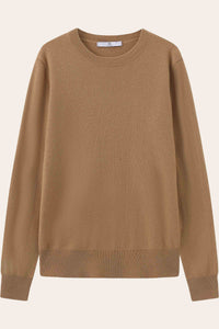 Lightweight Baby Cashmere Crewneck-Camel