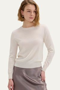 Lightweight Baby Cashmere Crewneck-Camel