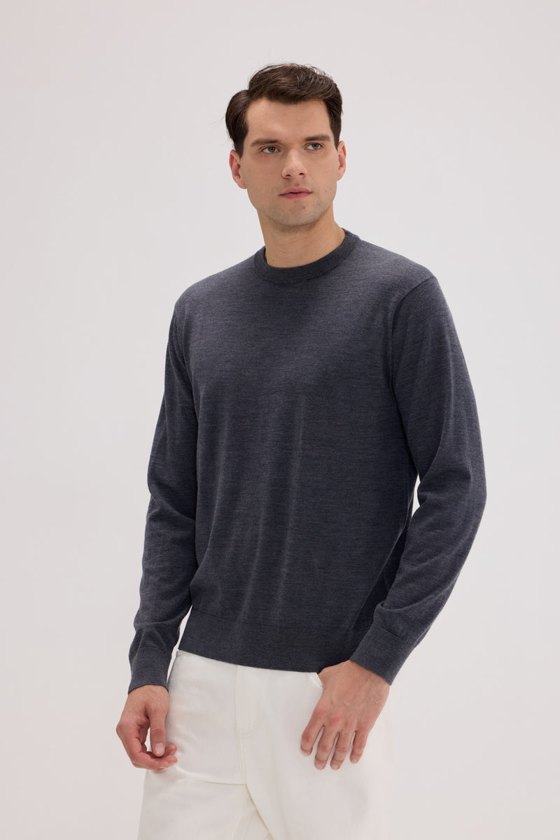 Daily Men's Wool Crew Neck Sweater - SOLOVA MOVE