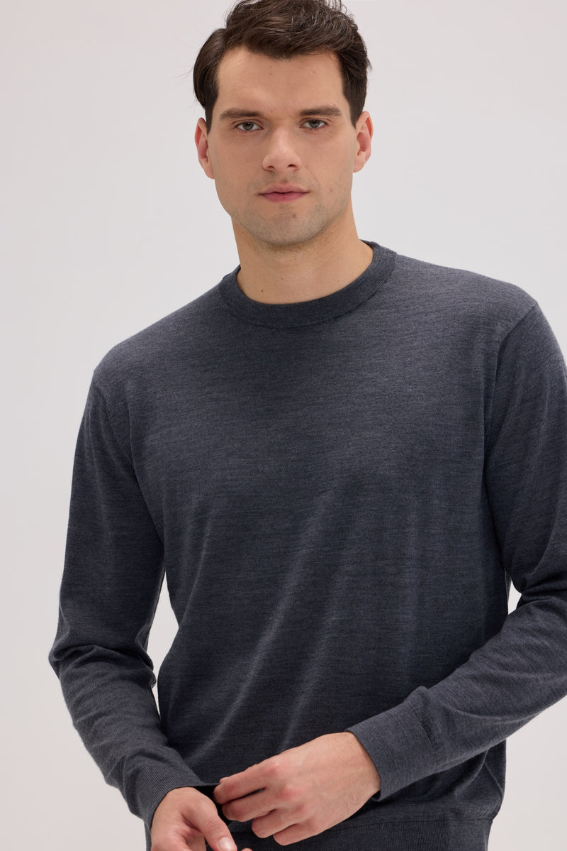 Daily Men's Wool Crew Neck Sweater - SOLOVA MOVE