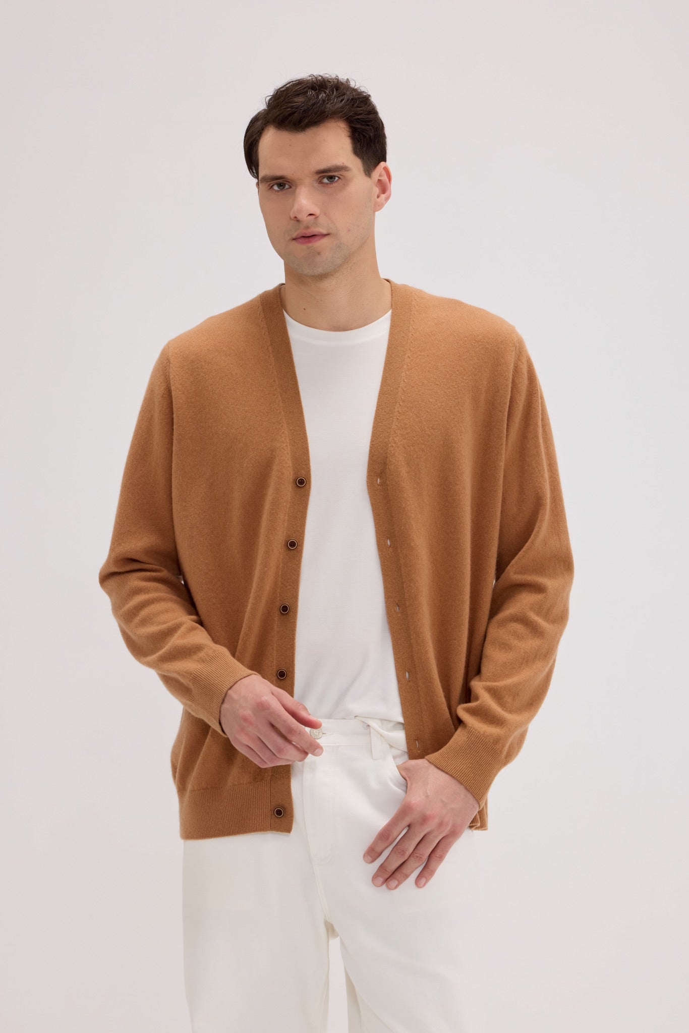 Daily Men's V Neck Cardigan - SOLOVA MOVE