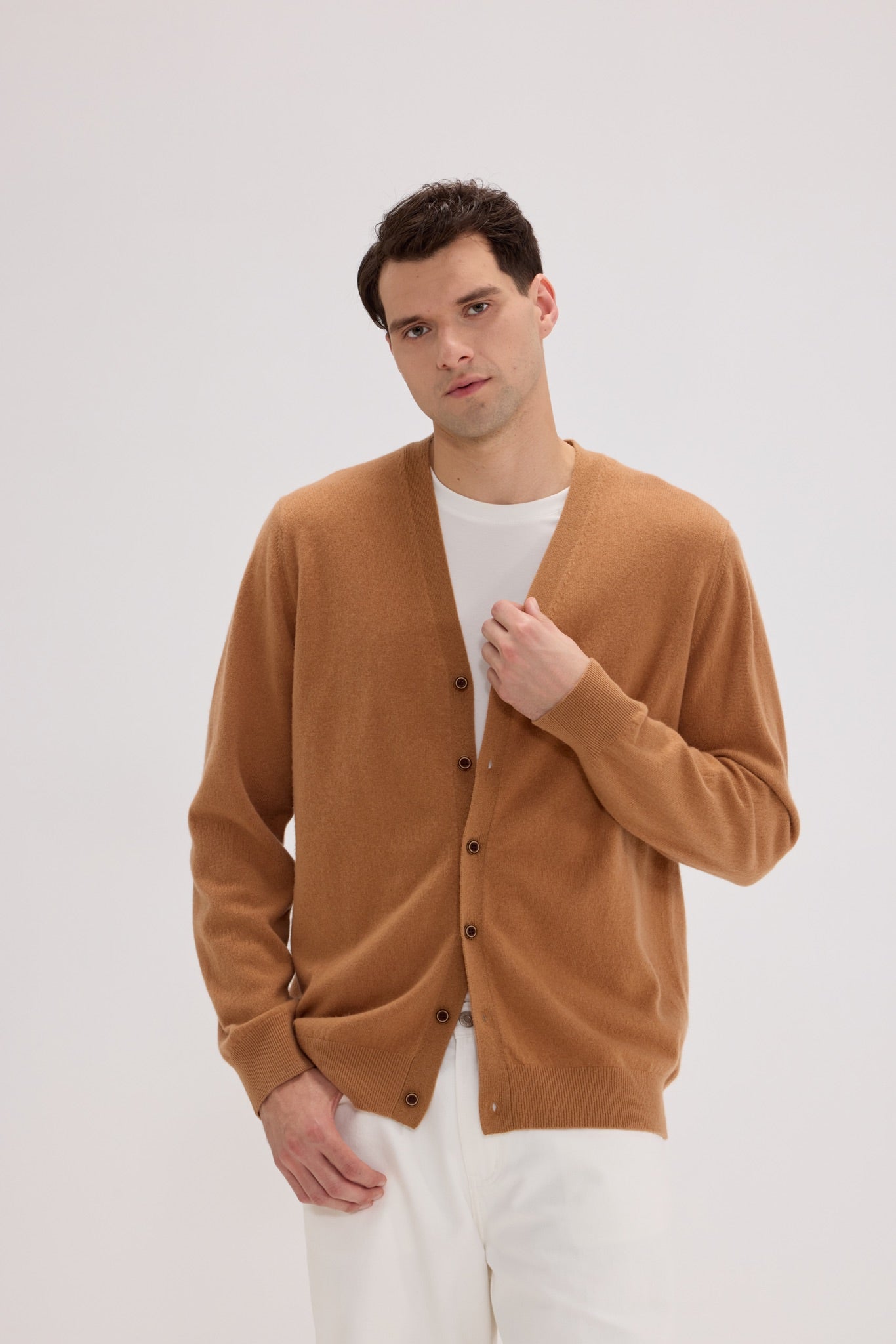 Daily Men's V Neck Cardigan - SOLOVA MOVE