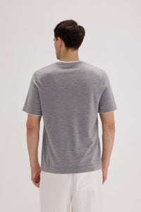 Men’s Wool-Cashmere Crewneck T-Shirt - SOLOVA MOVE