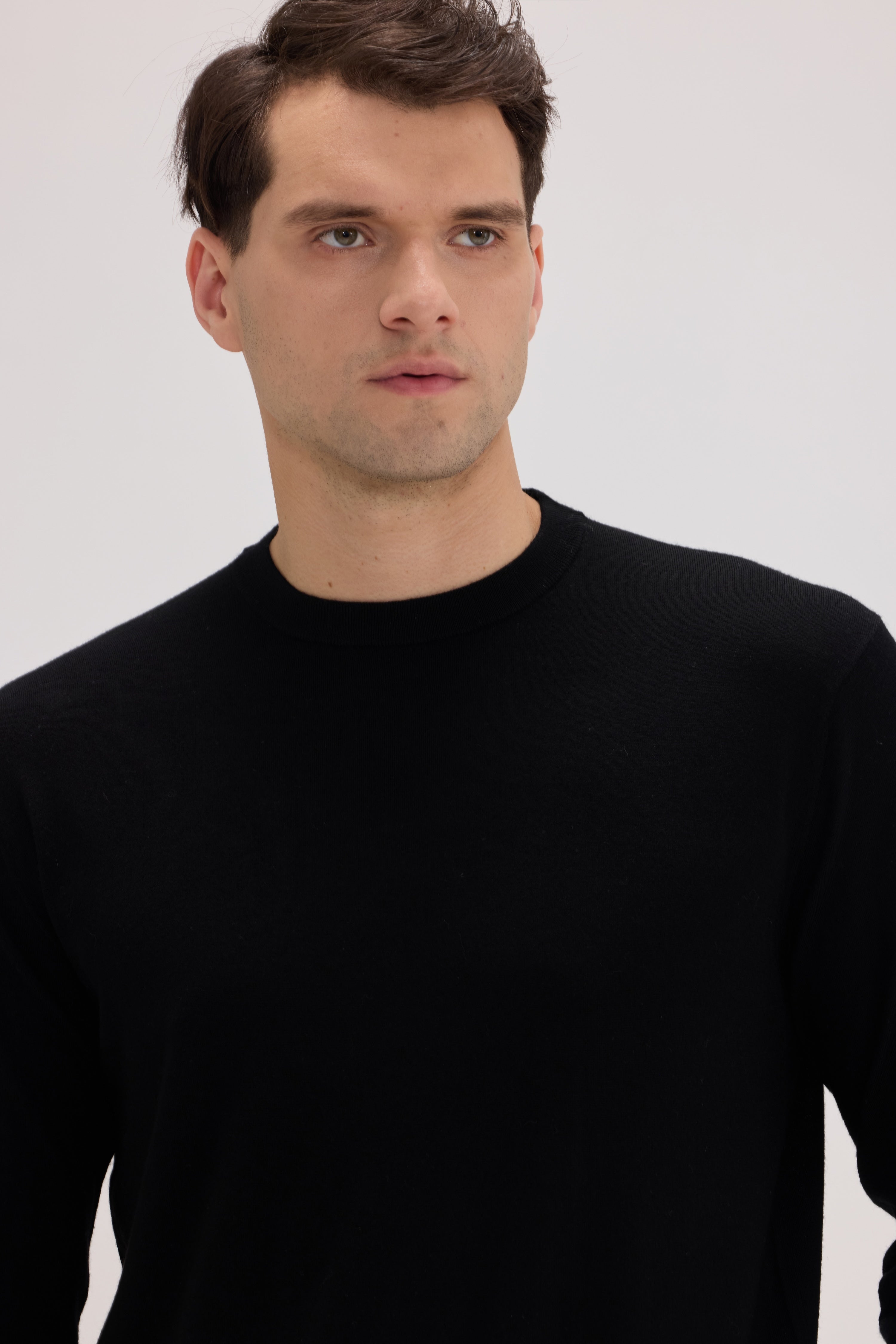 Daily 100% Cashmere Men's Crew Neck Sweater - SOLOVA MOVE