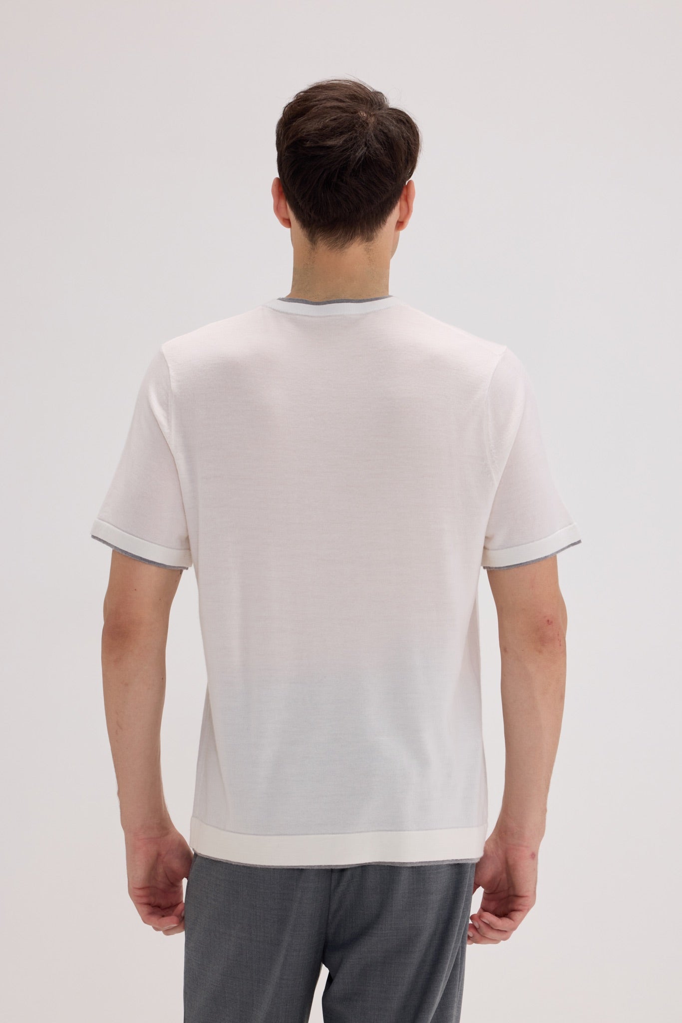 Men’s Wool-Cashmere Crewneck T-Shirt - SOLOVA MOVE