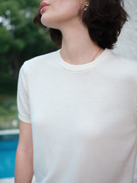 Daily Women's Fine Knit Crewneck Tee