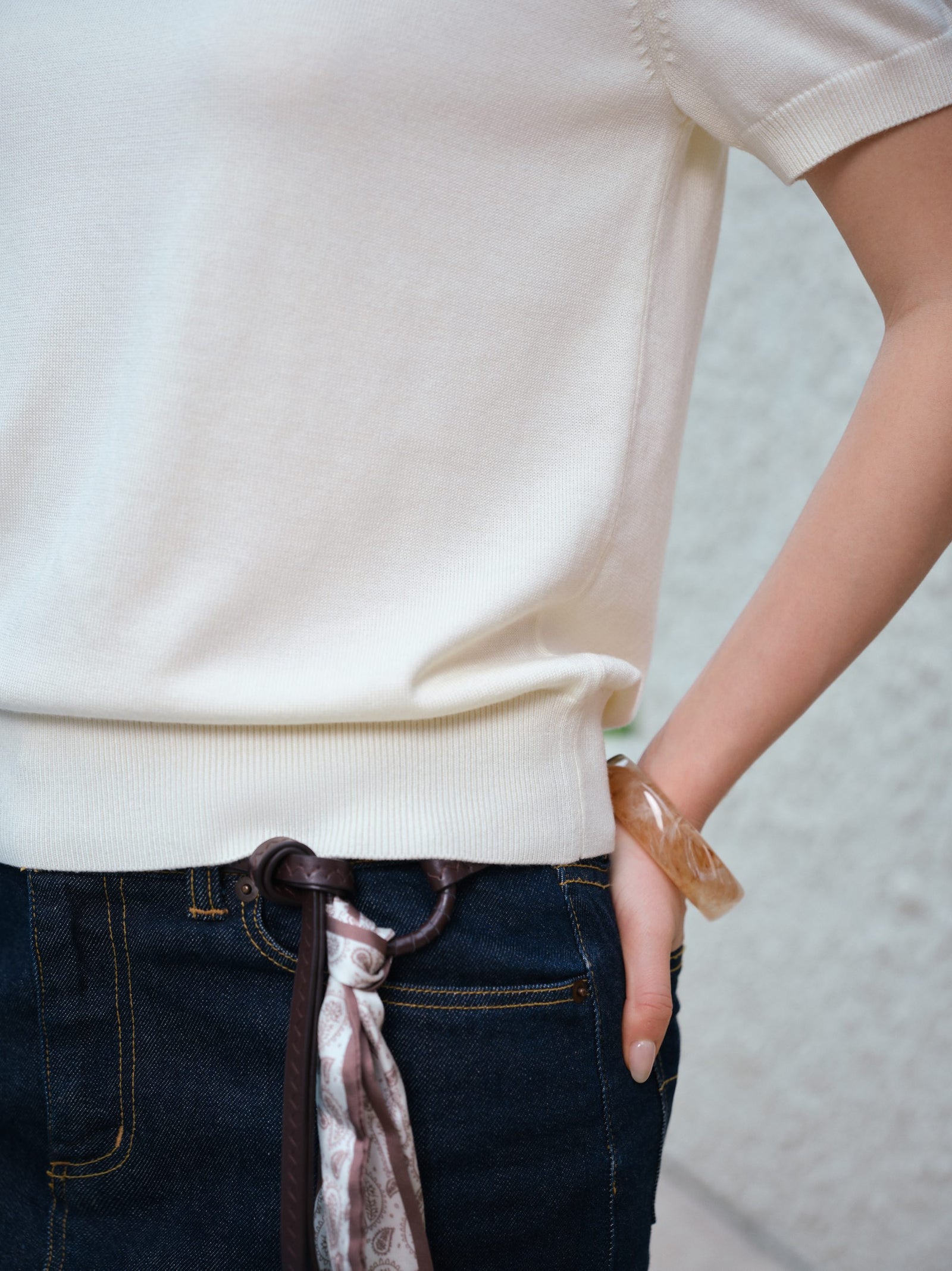 Daily Women's Fine Knit Crewneck Tee