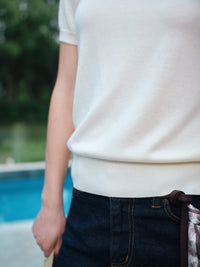 Daily Women's Fine Knit Crewneck Tee