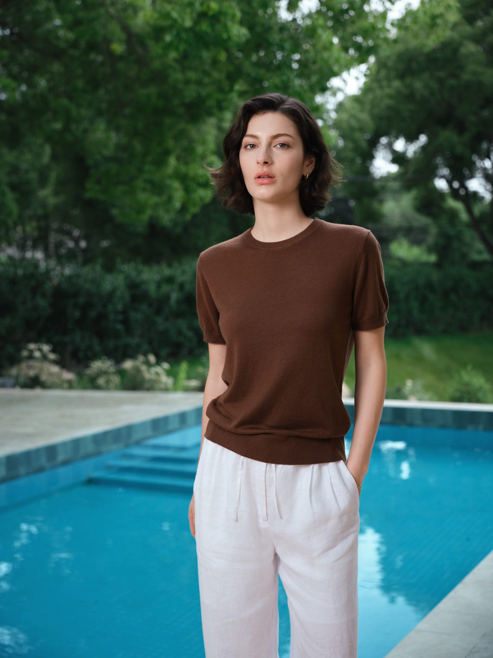 Daily Women's Fine Knit Crewneck Tee