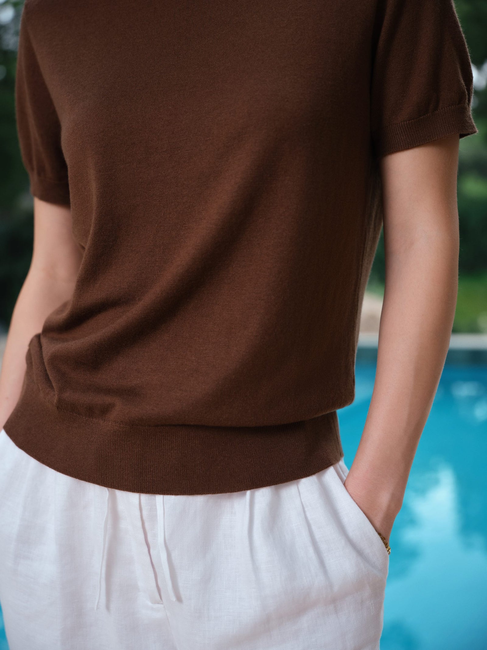 Daily Women's Fine Knit Crewneck Tee