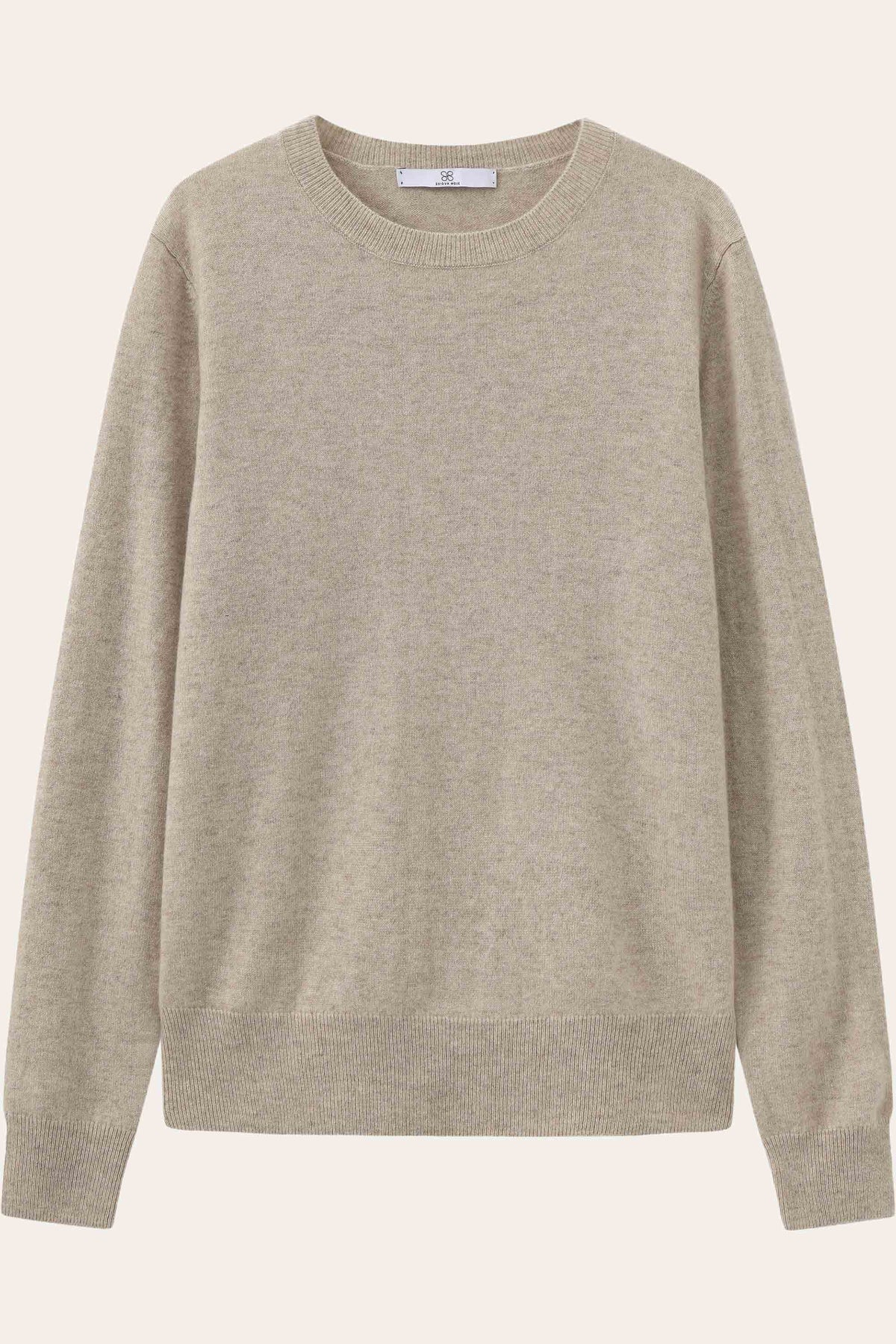 Lightweight Baby Cashmere Crewneck-Camel