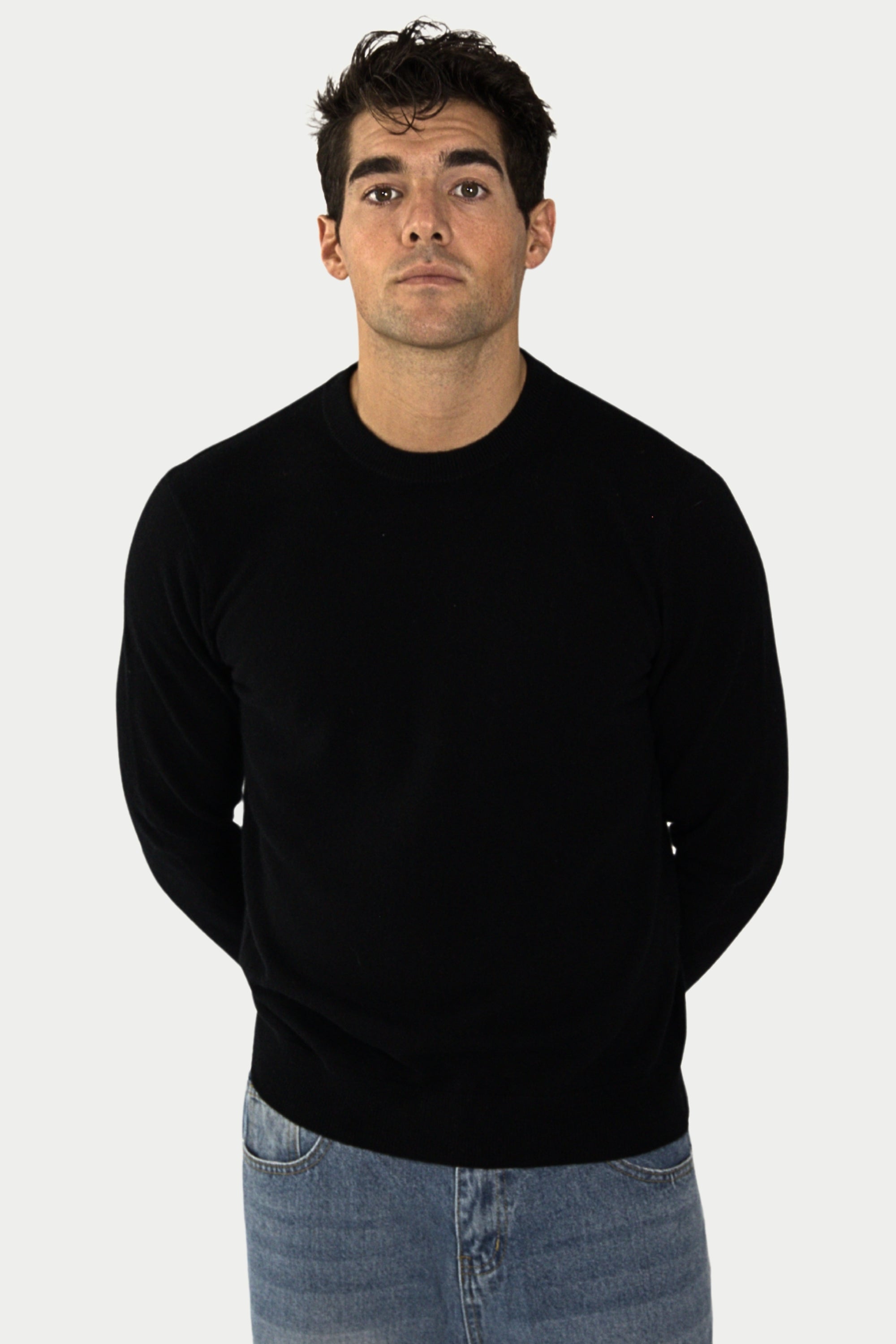 Daily 100% Cashmere Men's Crew Neck Sweater - SOLOVA MOVE