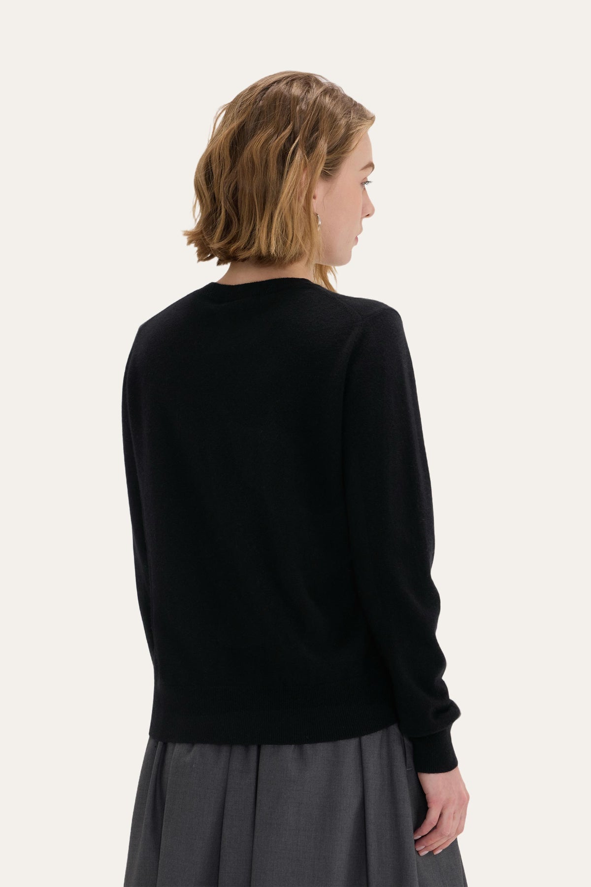 Lightweight Baby Cashmere Crewneck-Camel