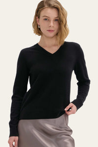 Lightweight Baby Cashmere V-Neck