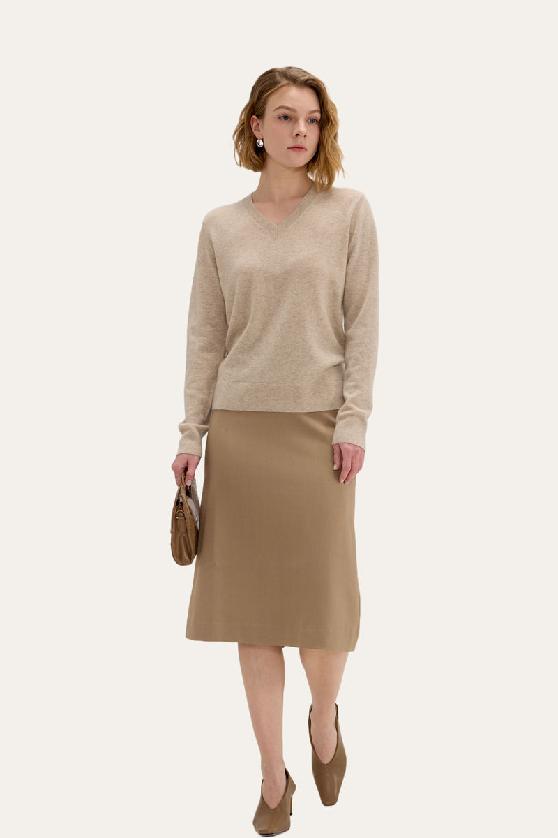 Lightweight Baby Cashmere V-Neck