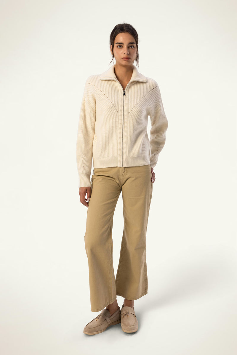 Rachel Cashmere Zip Cardigan - SOLOVA MOVE