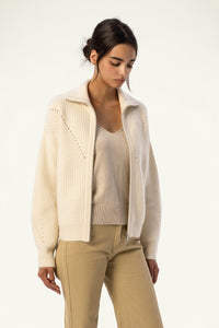 Rachel Cashmere Zip Cardigan - SOLOVA MOVE