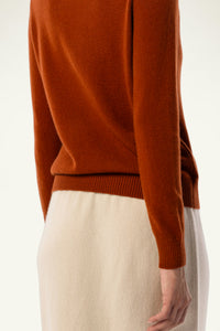 Daily 100% Cashmere Women's Crew Neck Sweater-Red - SOLOVA MOVE