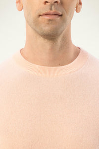 Daily 100% Cashmere Men's Crew Neck Sweater-Soft Almond - SOLOVA MOVE