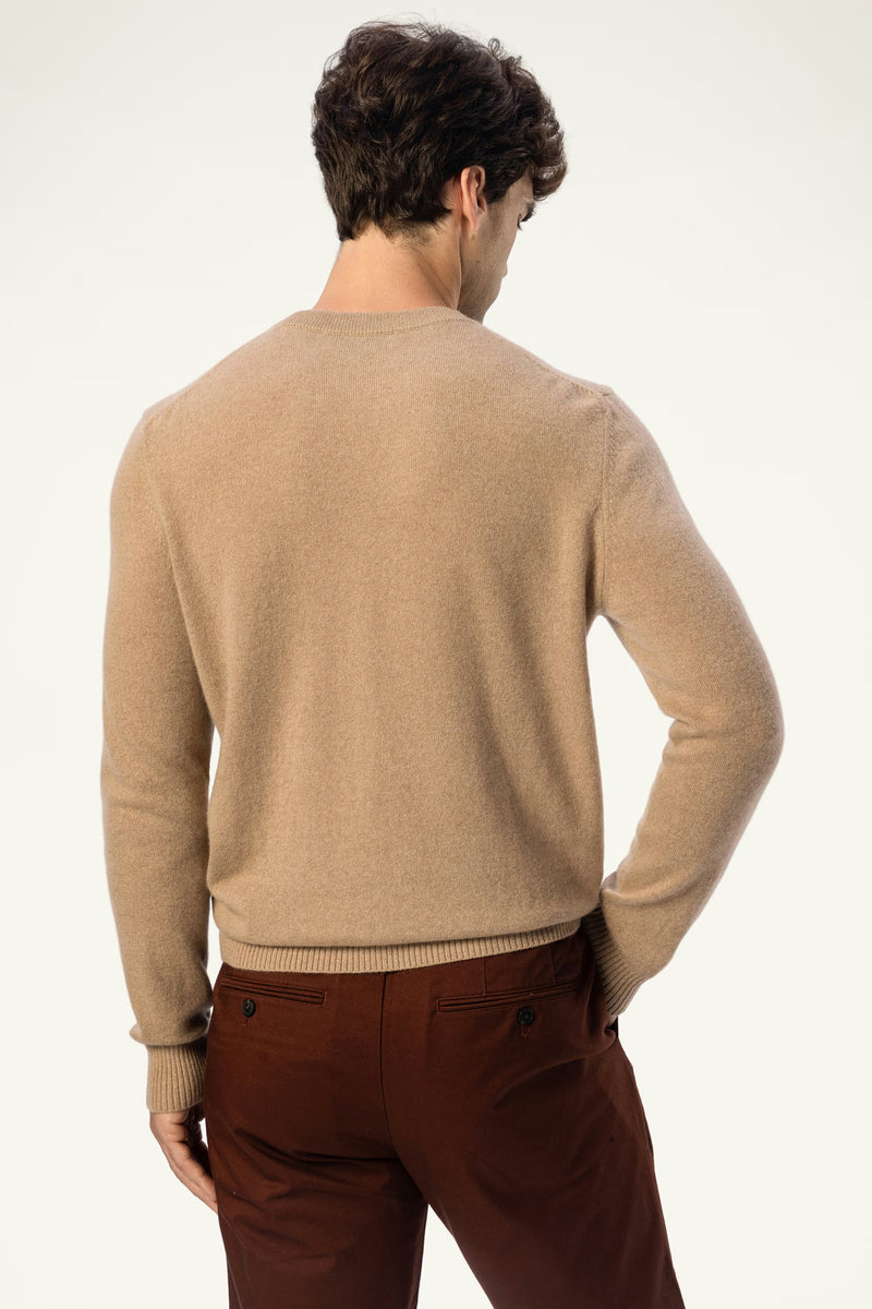 Daily Men's Cashmere Crewneck — Black - SOLOVA MOVE