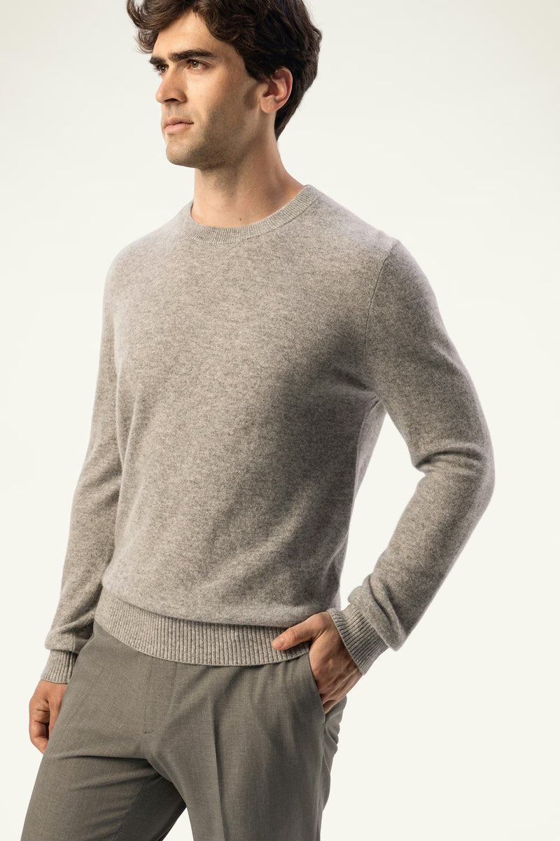 Daily Men's Cashmere Crewneck — Black - SOLOVA MOVE