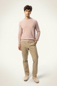 Daily 100% Cashmere Men's Crew Neck Sweater-Brown Sugar - SOLOVA MOVE